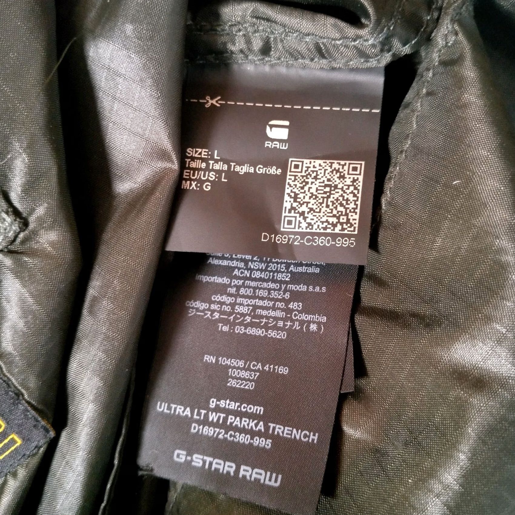 G-Star G Star Raw Original Ultra Light Weight Parka Trench Jacket L Rip Stop Streetwear Womens Long Size L / US 10 / IT 46 - 7 Thumbnail