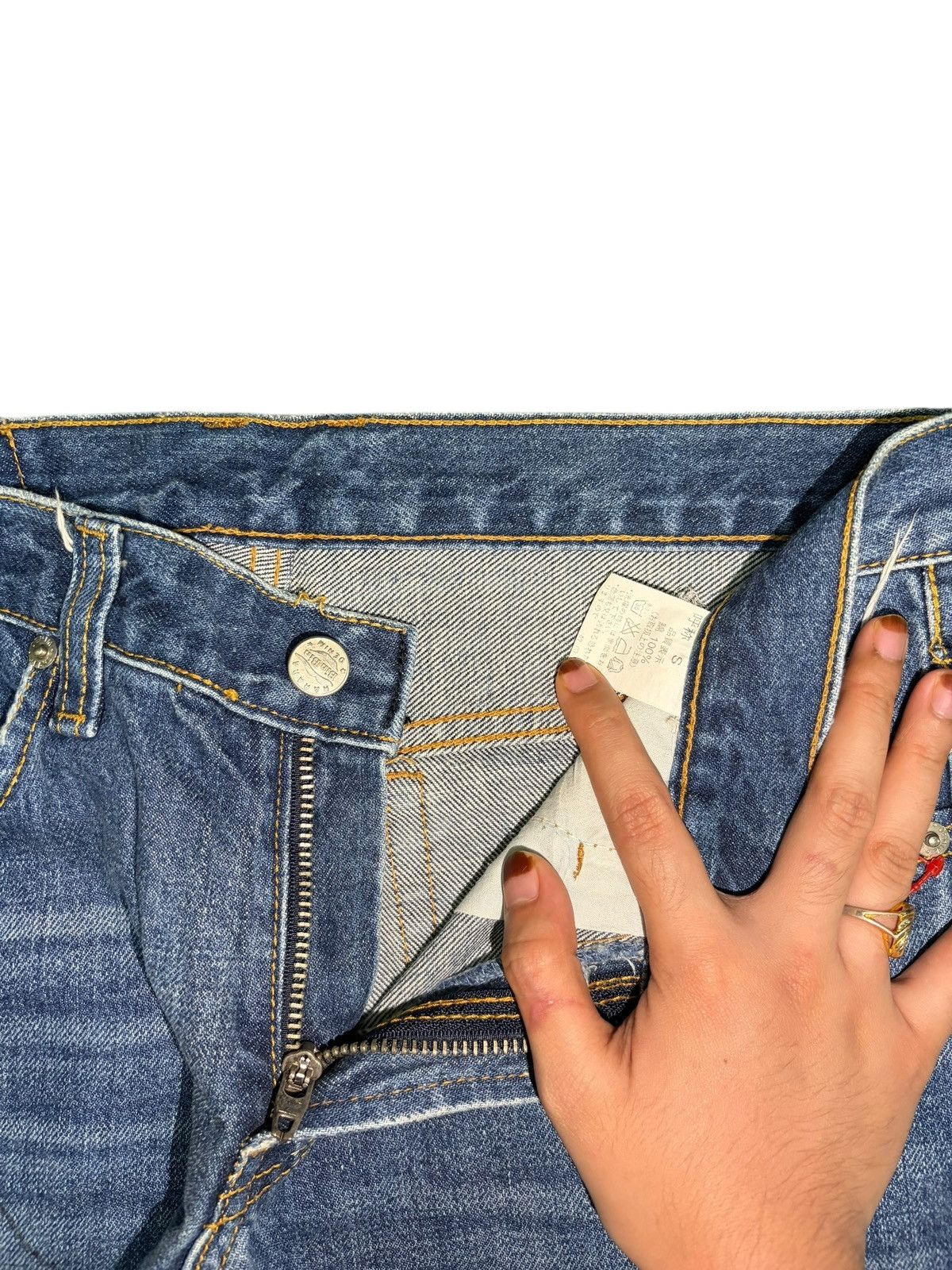 Hysteric Glamour Vintage Japanese Brand Distress Low Rise Flare Jeans Size 29" - 5 Thumbnail