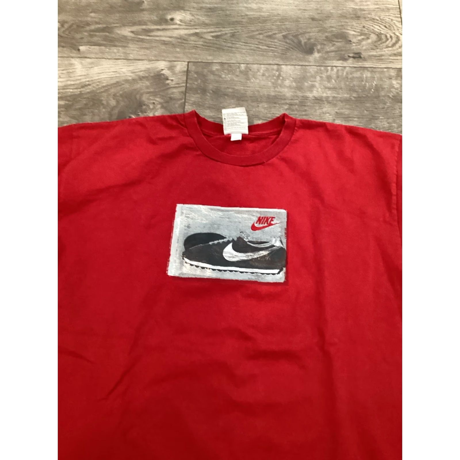 Nike VINTAGE Nike Cortez Shirt Mens L Black Logo 2000s Sports Classic T-Shirt - Nike Air Size US L / EU 52-54 / 3 - 2 Thumbnail
