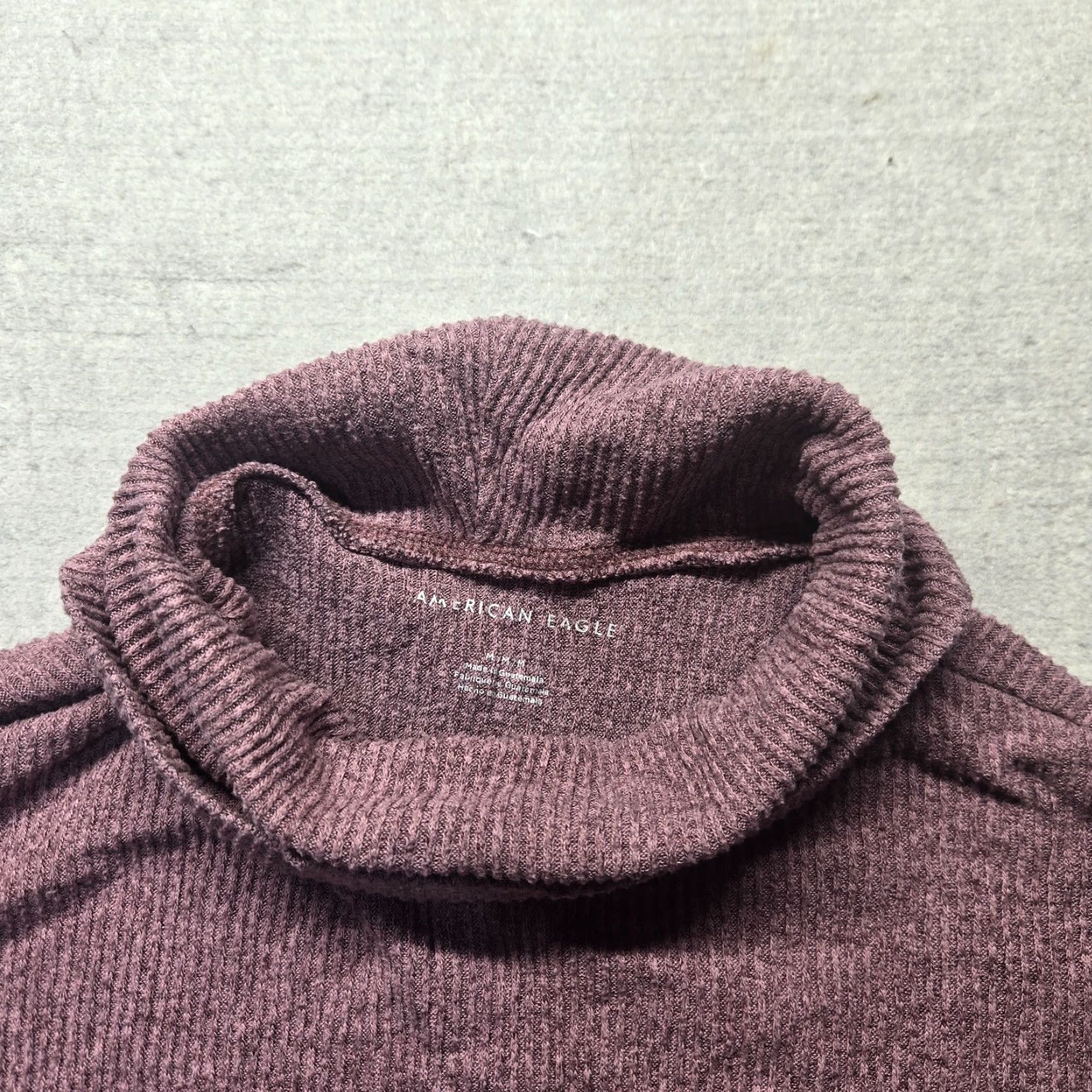 American Eagle Outfitters American Eagle Outfitters Purple Turtleneck Sweater Adult Women's Medium Classic Preppy Size M / US 6-8 / IT 42-44 - 2 Thumbnail