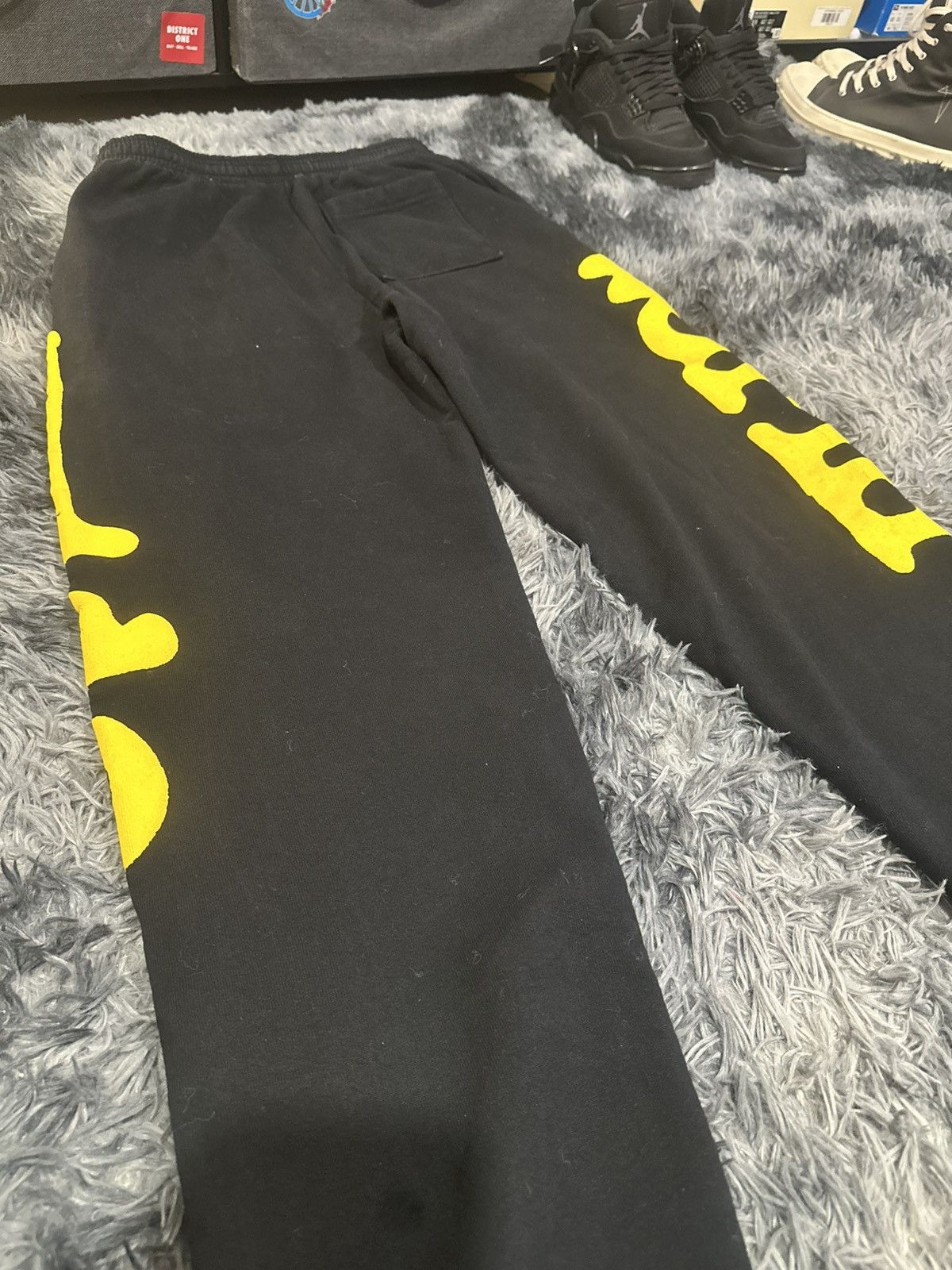 Sp5der Sp5der Beluga Sweatpants Black/Yellow Size US 32 / EU 48 - 3 Thumbnail