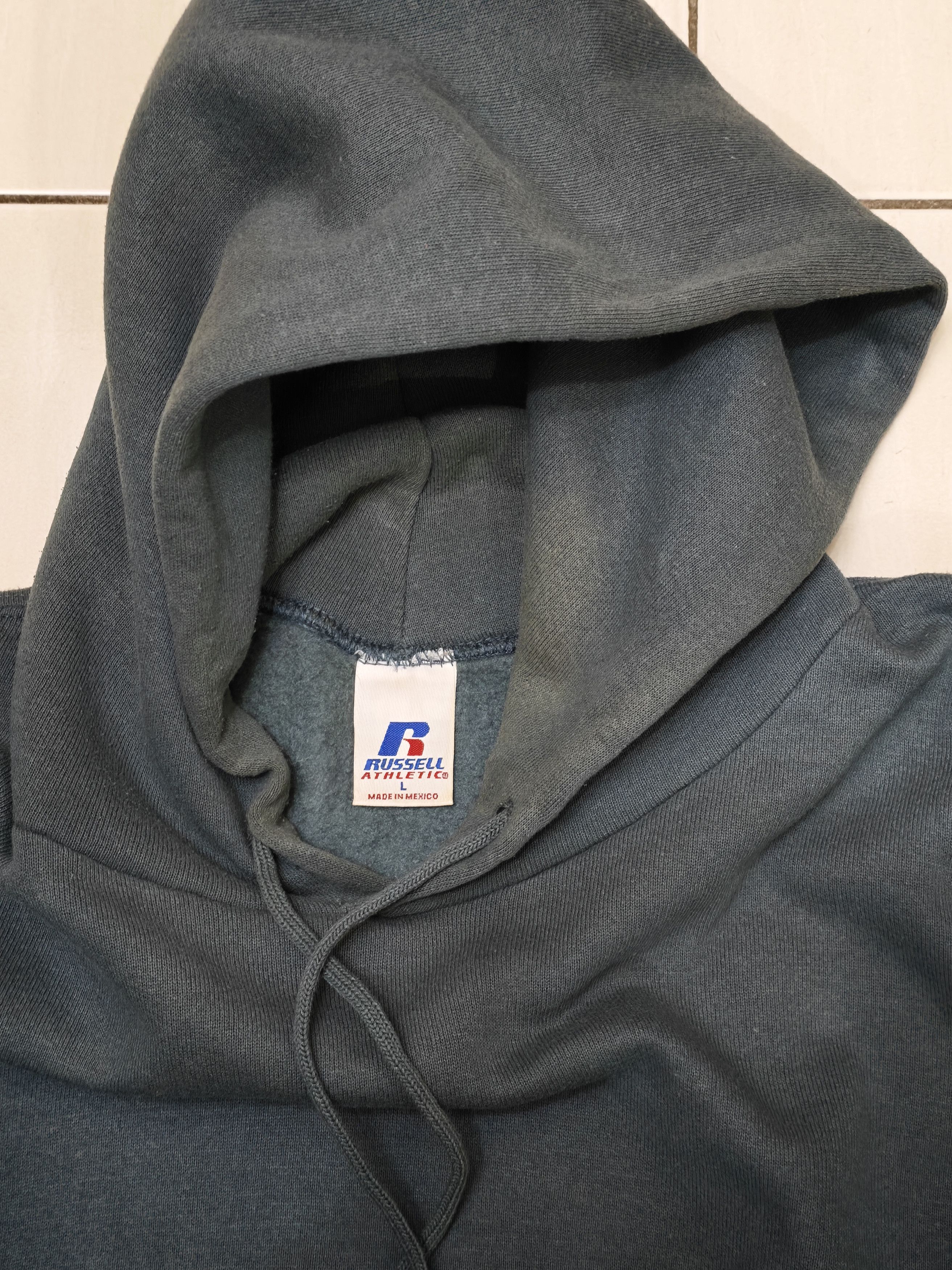 Russell Athletic Vintage Russell Athletic Plain Boxy Hoodie Size US L / EU 52-54 / 3 - 4 Thumbnail