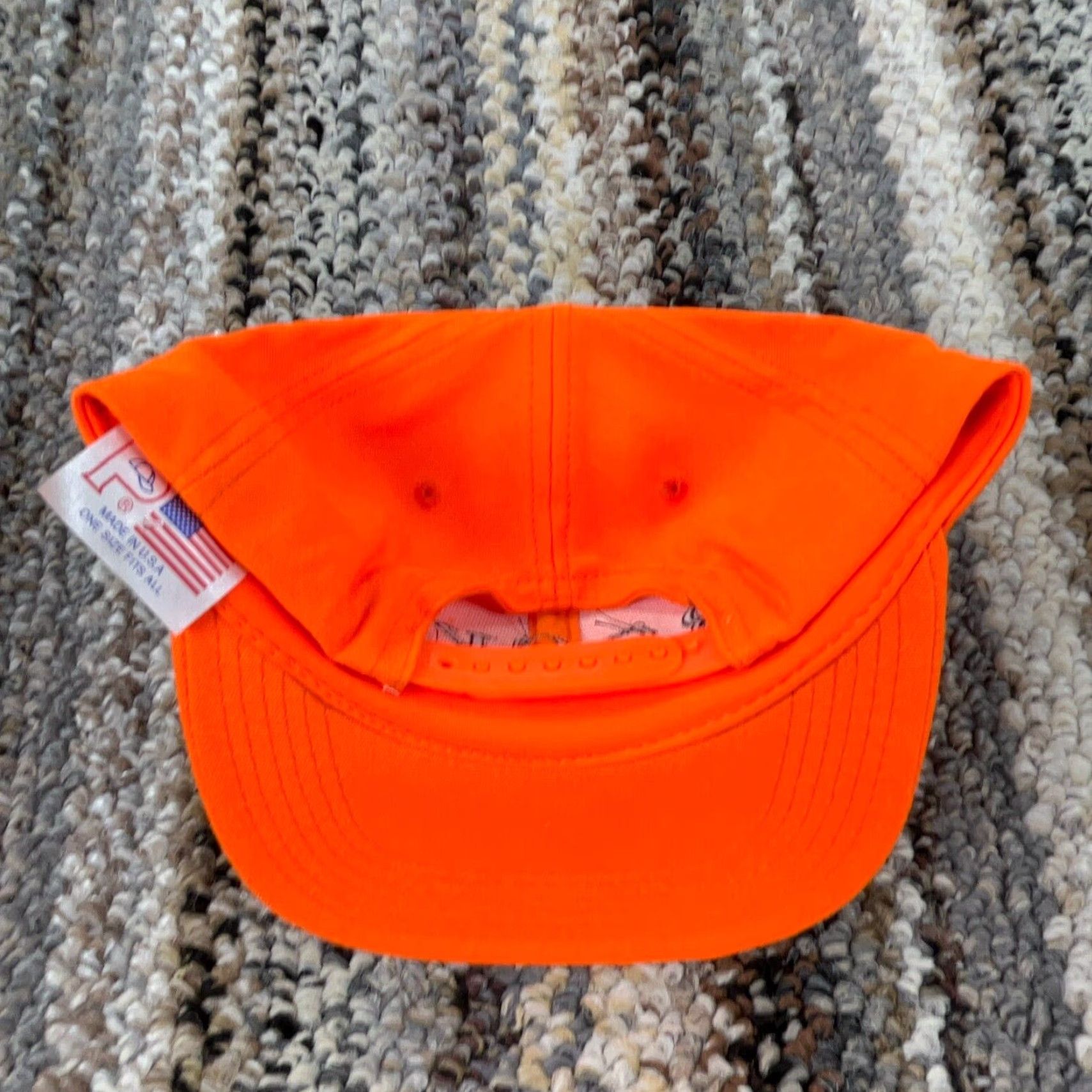 Vintage VINTAGE Rocky Boots Hat Cap Snapback Trucker Hunting Blaze Orange 90s Y2K Mens Size 44L - 4 Thumbnail