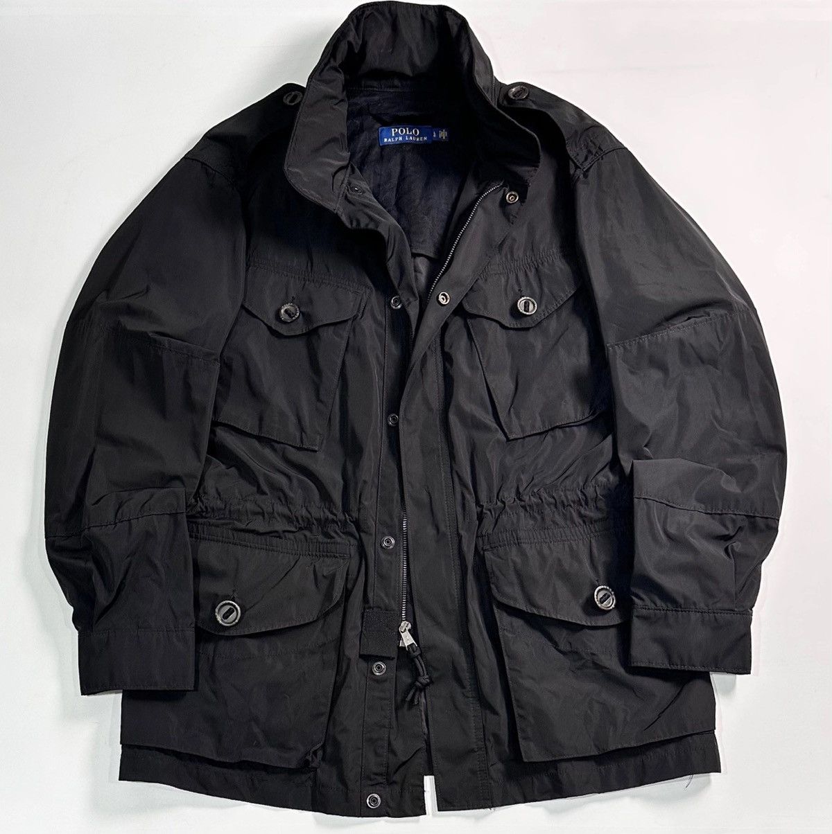 Polo Ralph Lauren Polo Ralph Lauren Black Poly Shell M-65 Field Jacket Size US XL / EU 56 / 4 - 2 Thumbnail