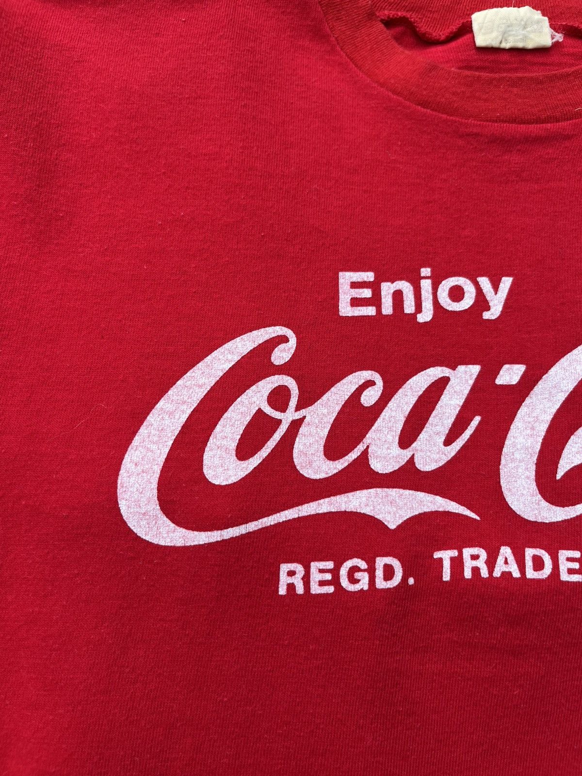 Coca Cola × Vintage Vintage 70s Coca Cola enjoy coke four 4 t-shirt tee football Size US M / EU 48-50 / 2 - 8 Thumbnail