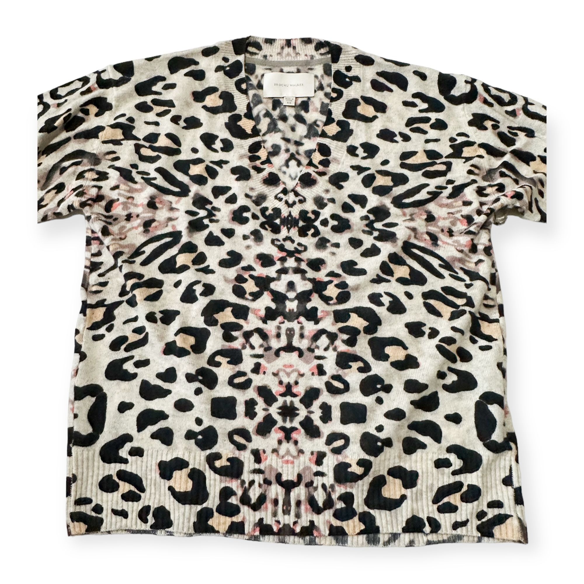 Brochu Walker New with tag, Brochu Walker Kelso Leopard Print Cashmere V- Size XS / US 0-2 / IT 36-38 - 5 Thumbnail