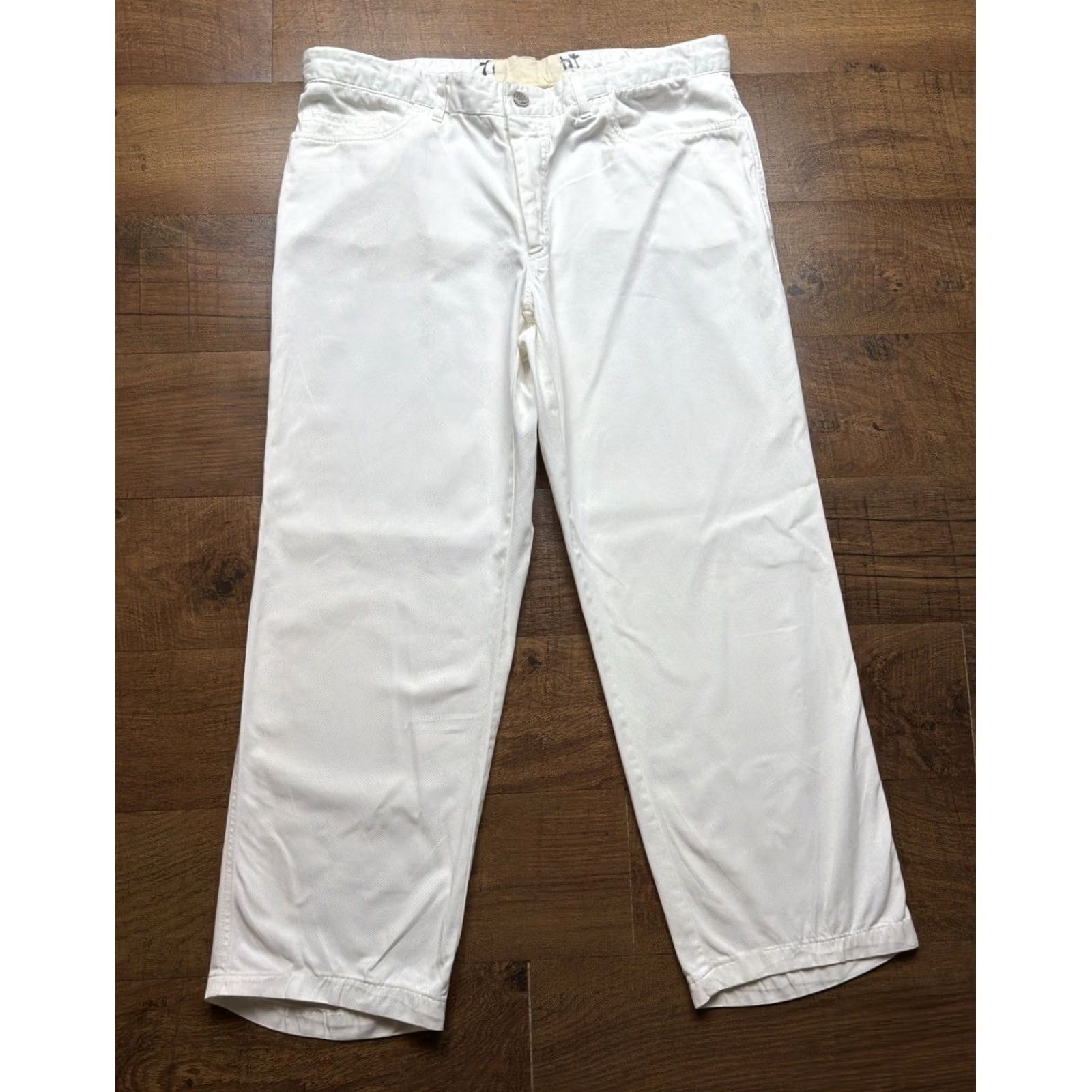 Brioni Brioni Marmolada White Denim Jeans Mens Classic 5 Pocket 36X28 Regular Inseam 28 White Cotton Denim Straight Size US 36 / EU 52 - 2 Thumbnail