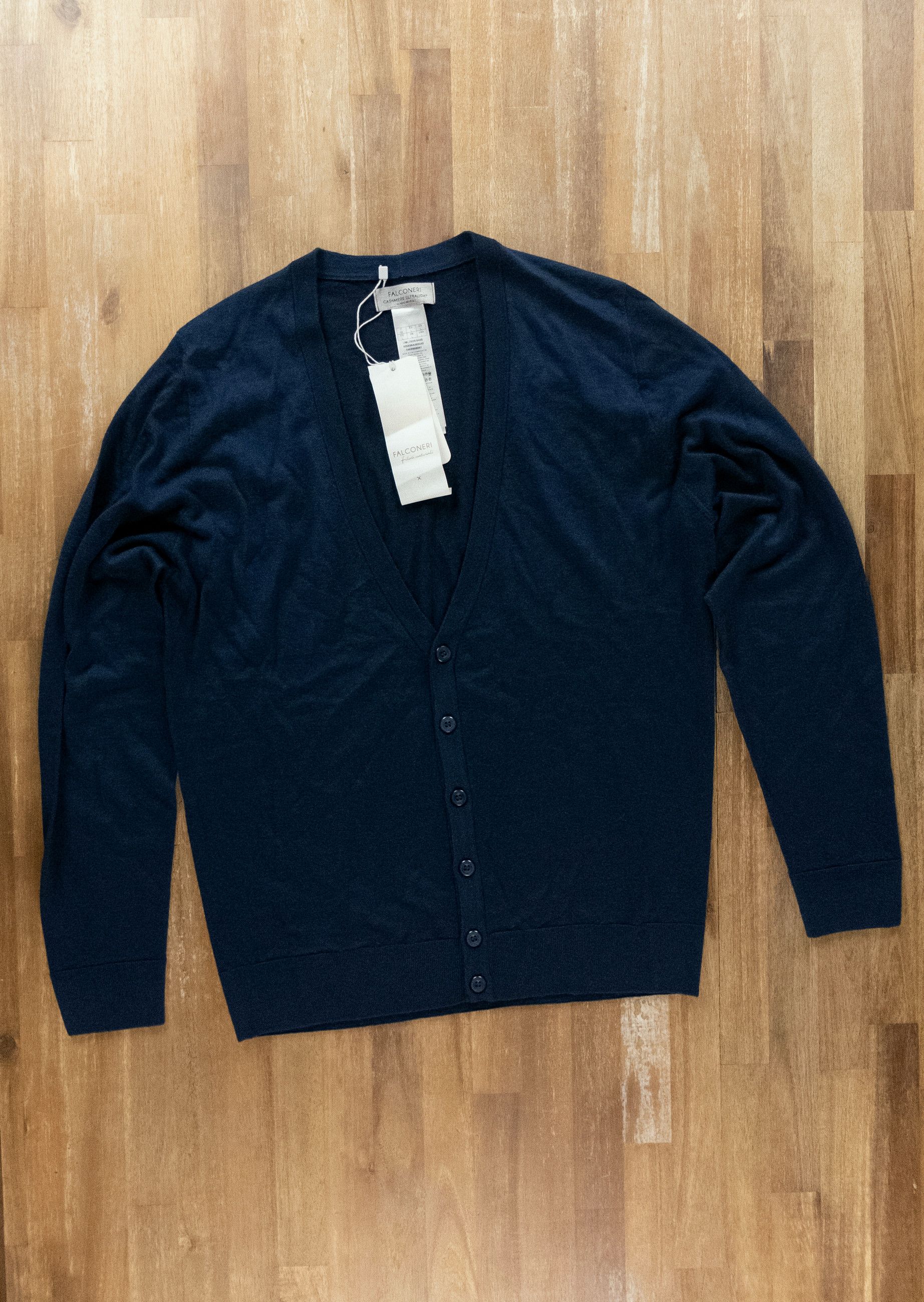 Other FALCONERI blue lightweight cashmere cardigan Large Size US L / EU 52-54 / 3 - 1 Thumbnail
