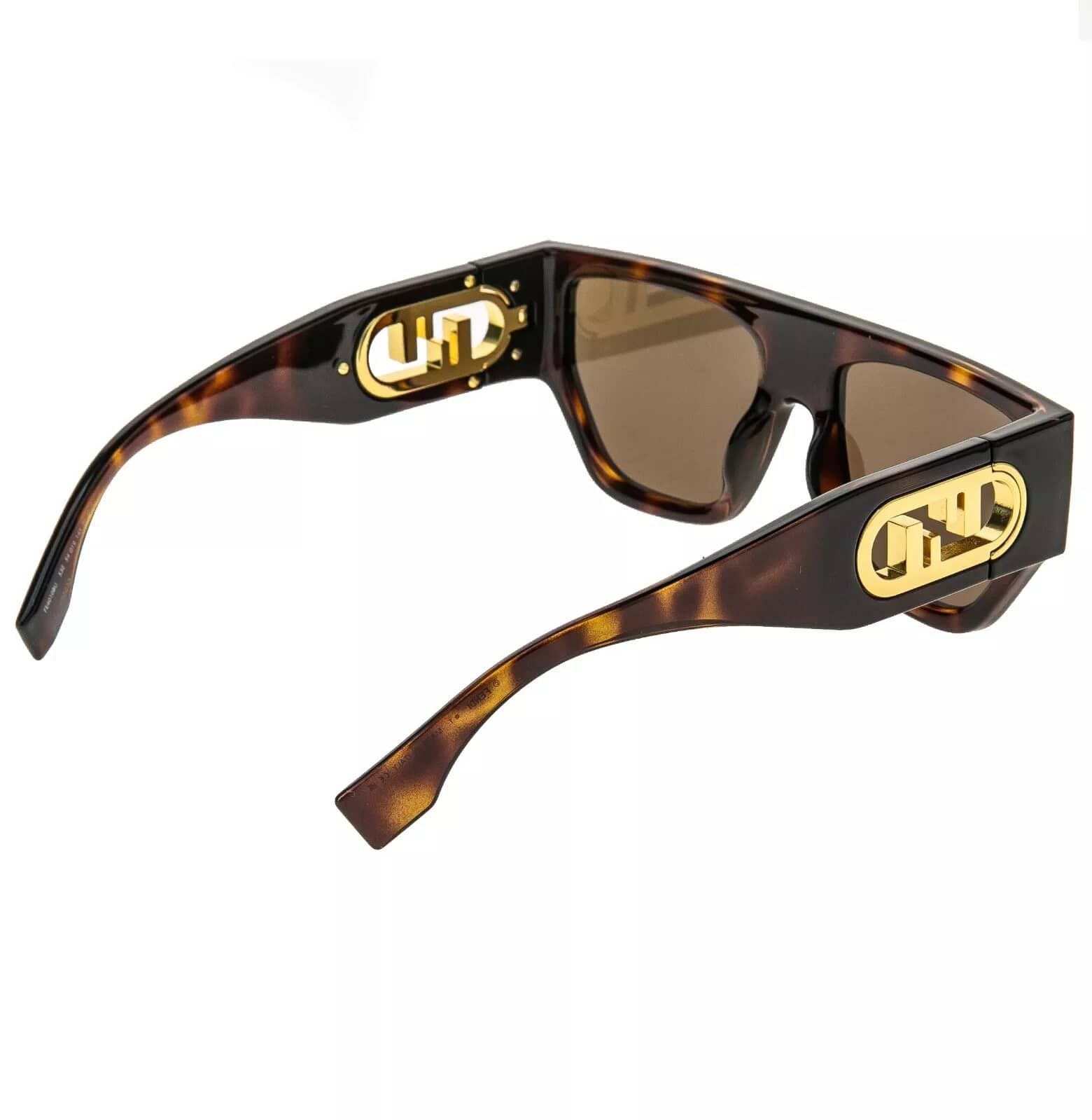 Fendi FENDI O'LOCK 40108 Brown Fashion FF Lock Logo Mask FE40108U Size ONE SIZE - 2 Thumbnail