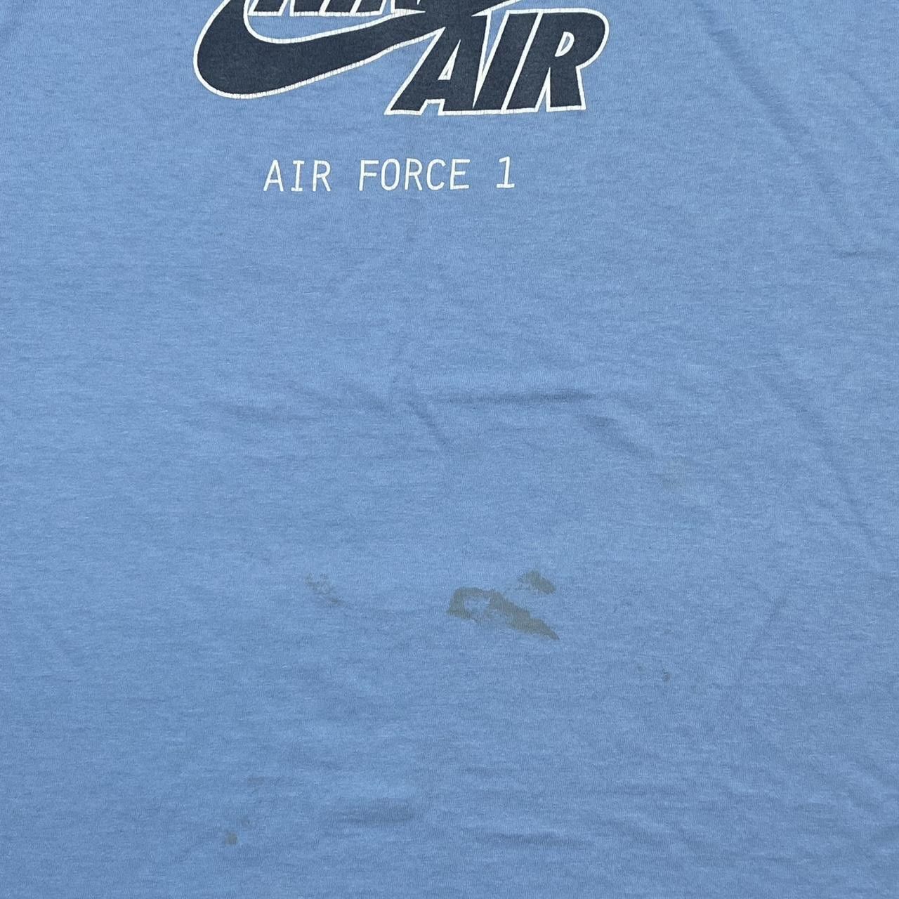 Nike Vintage Nike Air Force 1 Blue Tee Size 2XL Size US XXL / EU 58 / 5 - 3 Thumbnail