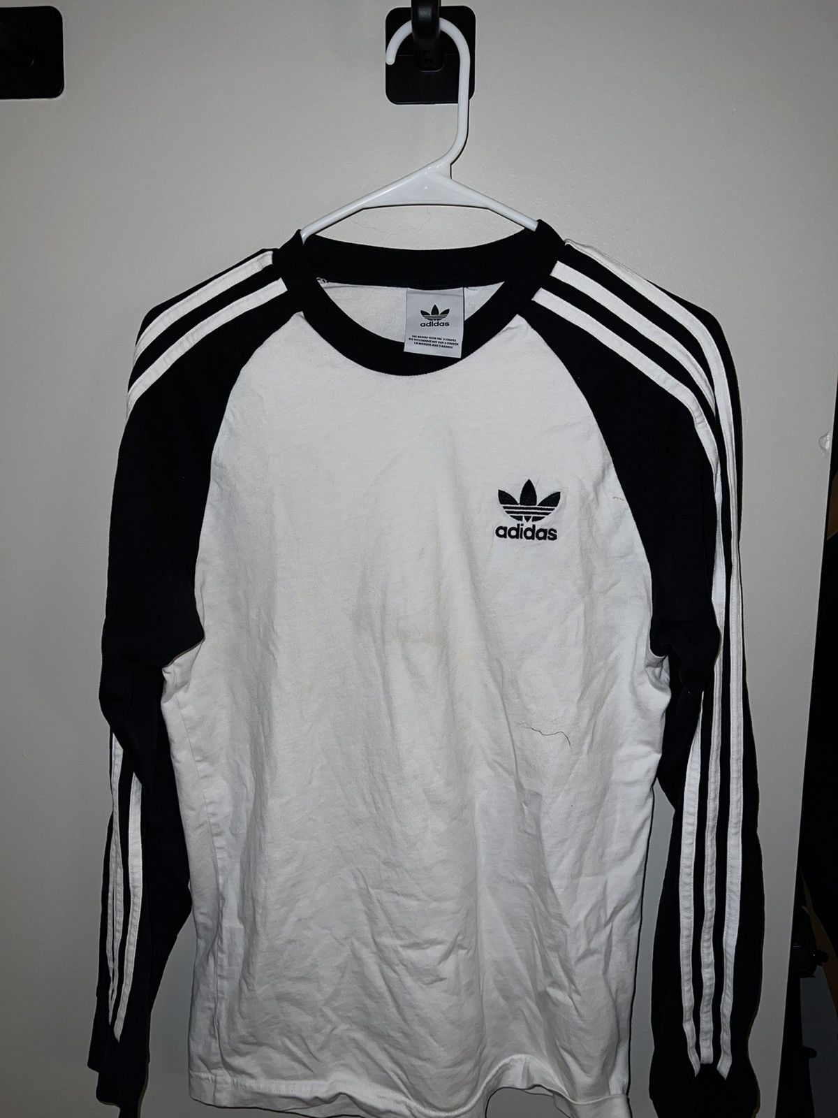 Adidas Adidas 3 Stripes Long Sleeve Tee Size US S / EU 44-46 / 1 - 1 Thumbnail