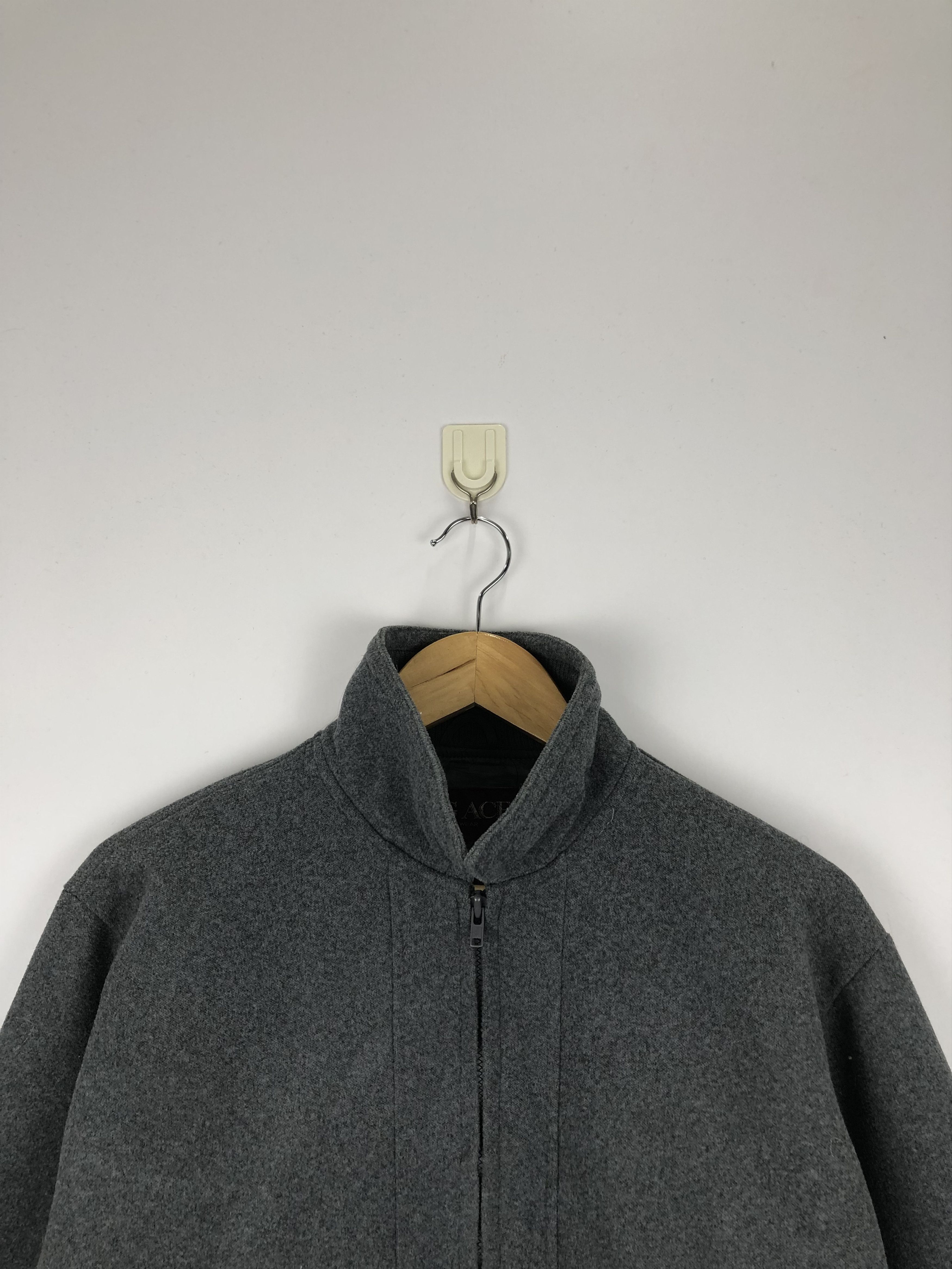 Japanese Brand Vintage Japanese Brand Zipper Wool Jacket V0421 Size US L / EU 52-54 / 3 - 2 Thumbnail