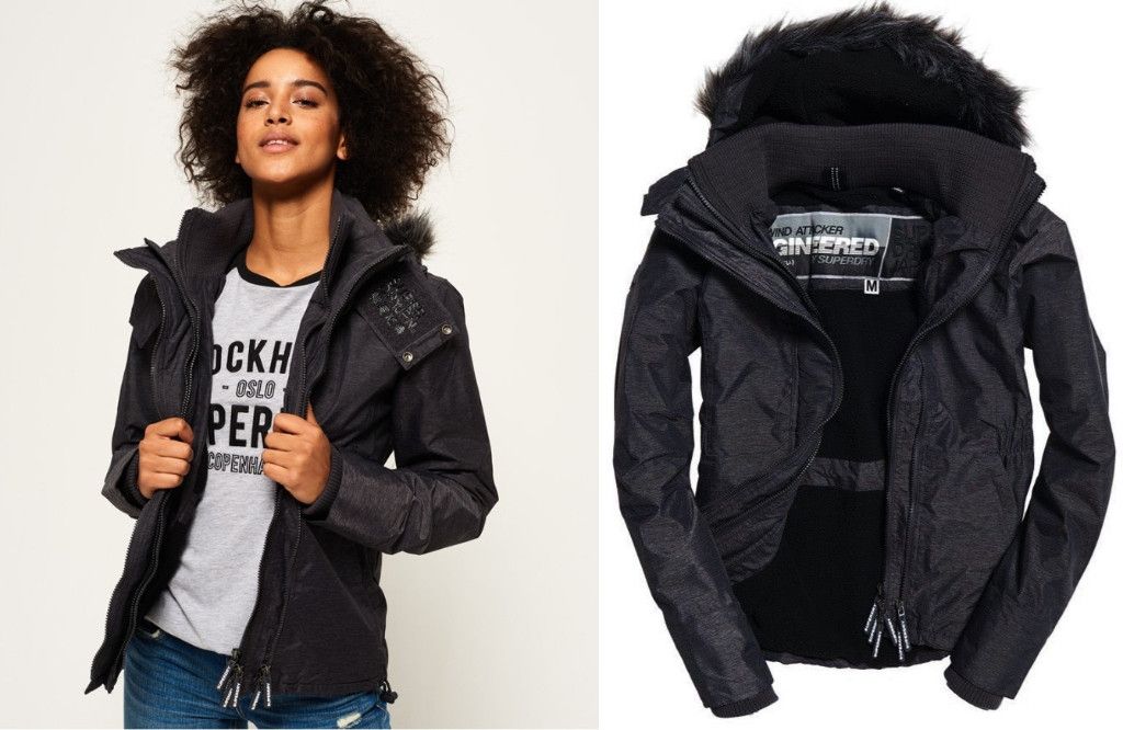 Japanese Brand × Superdry M/L SLIM Sherpa fur Y2K Windbreaker Jacket tailored cinched Size L / US 10 / IT 46 - 8 Thumbnail