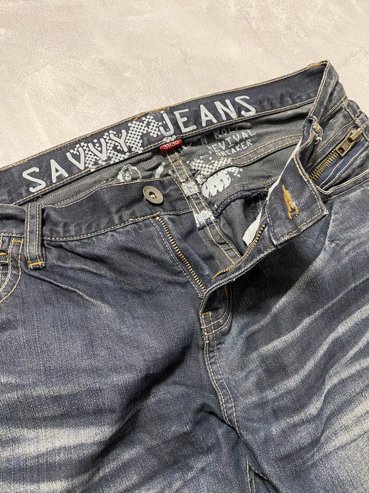 Hysteric Glamour Vintage 90s Jeans Pants SAVVY Revival Breaker Rock N Roll Size US 31 - 6 Thumbnail