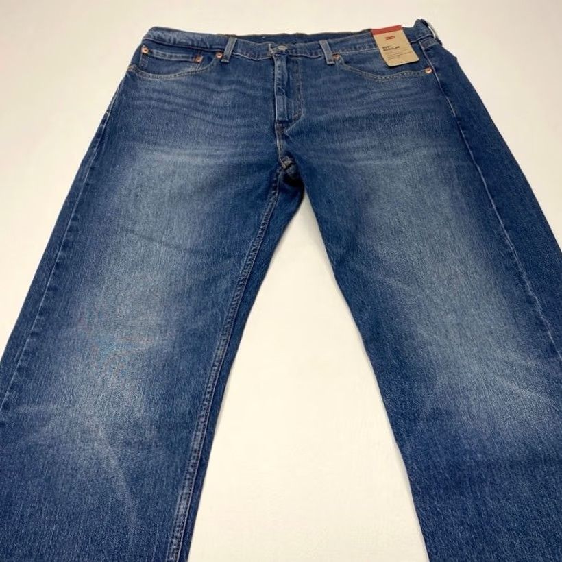 Levi's Levi's 505 Jeans Regular Fit 2-Way Stretch 38x34 Blue Denim Men's Jeans 505 Red Tag NWT 7923 Size US 38 / EU 54 - 3 Thumbnail
