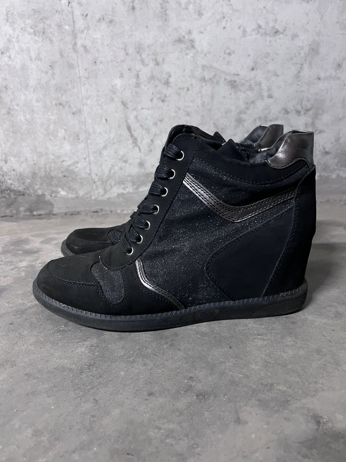 Vintage Wedge Laced High Top Vintage Isabel Marant Style Sneakers Size US 7.5 / EU 40-41 - 3 Thumbnail