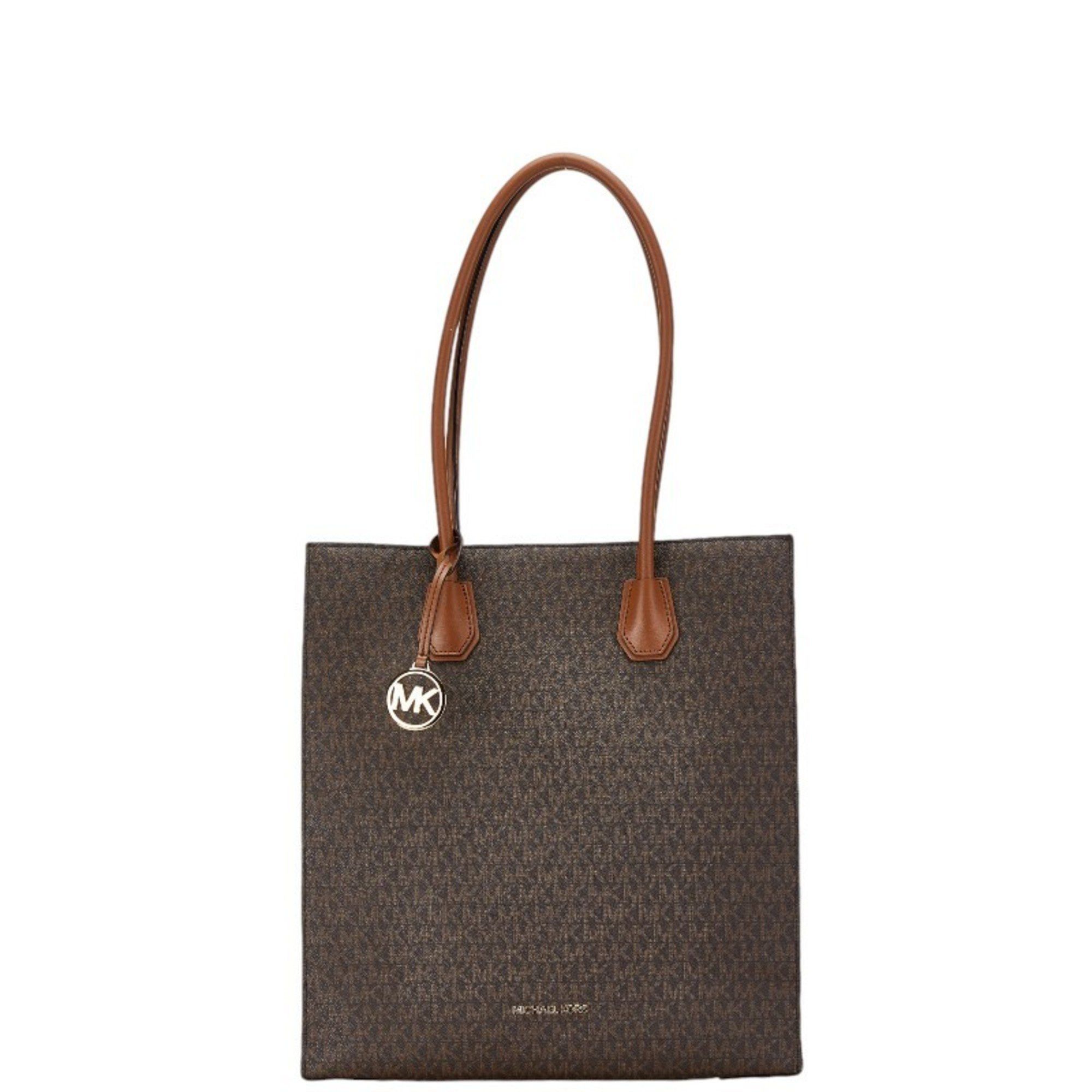 Michael Kors Michael Kors Signature Handbag Tote Bag 35F1GM9T3B Brown PVC Leather Women's Size ONE SIZE - 1 Thumbnail