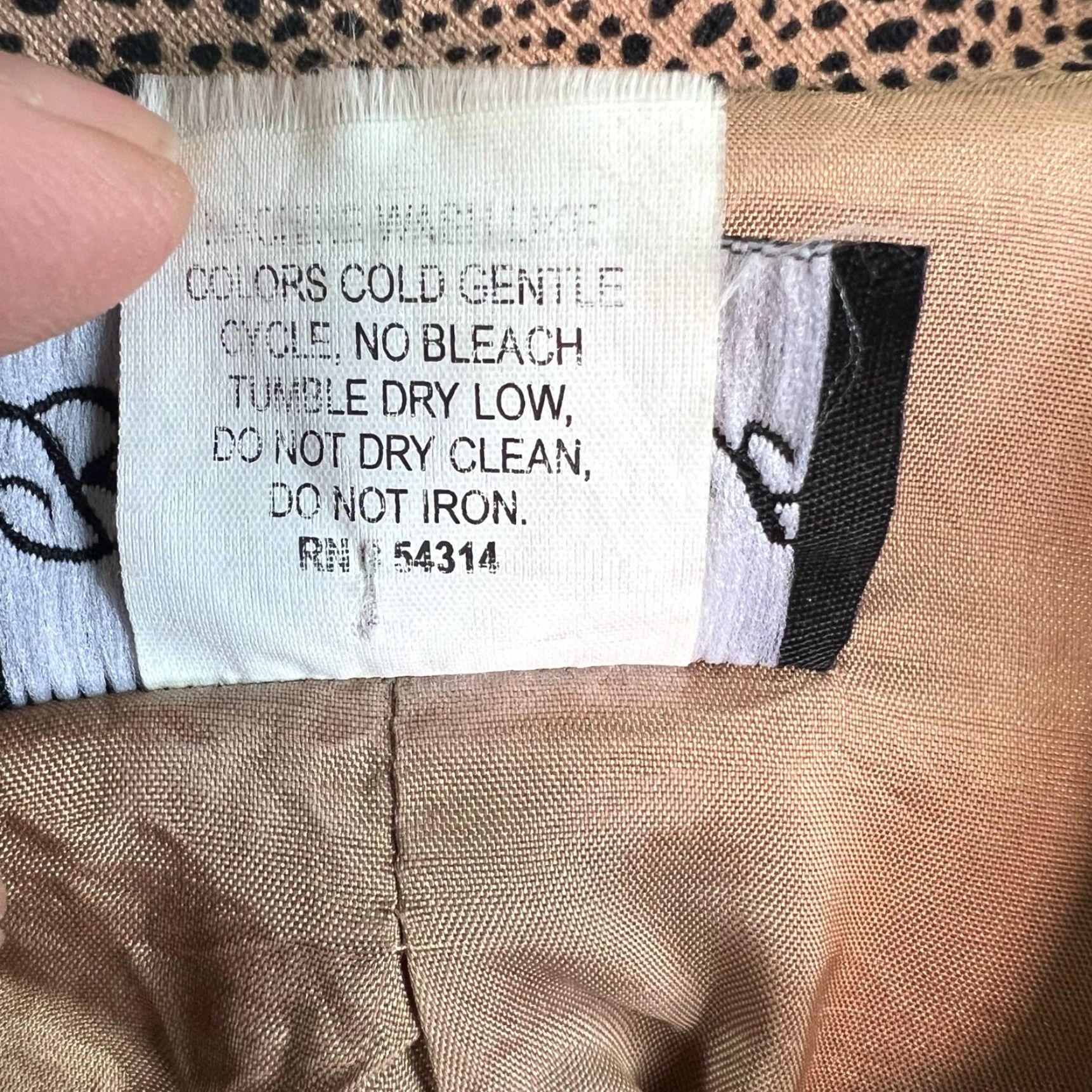 Vintage VINTAGE Be Smart Blazer Jacket Womens Size L Brown Animal Print Notch Collar Size L / US 10 / IT 46 - 6 Thumbnail