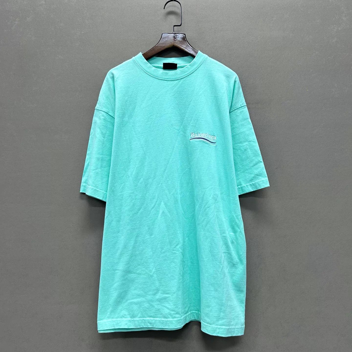 Balenciaga Balenciaga 99 New Mint Green Coca-Cola Embroidered SS M Size US M / EU 48-50 / 2 - 1 Thumbnail