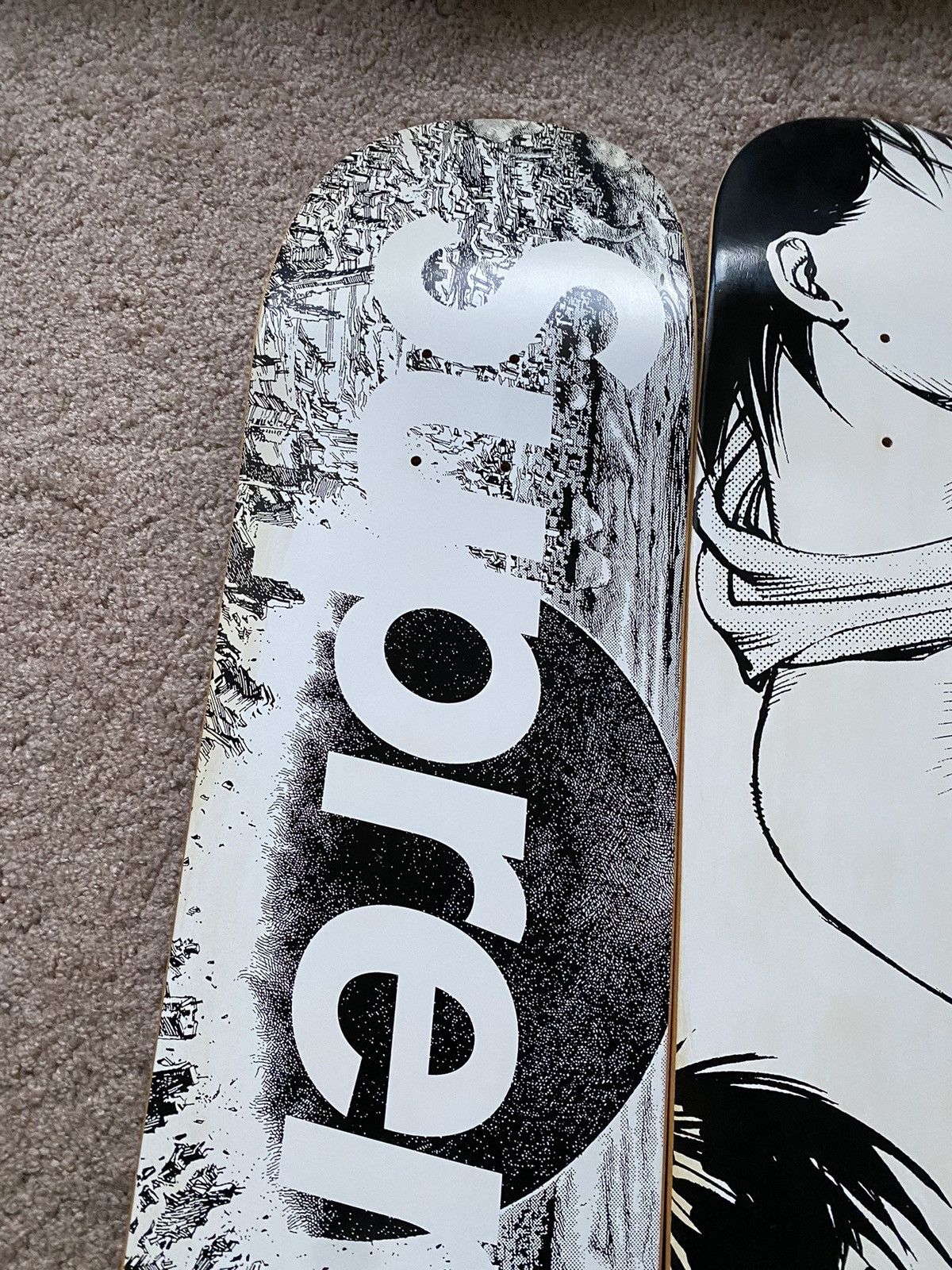 Supreme x Akira NeoTokyo skate deck set of 2 FW17