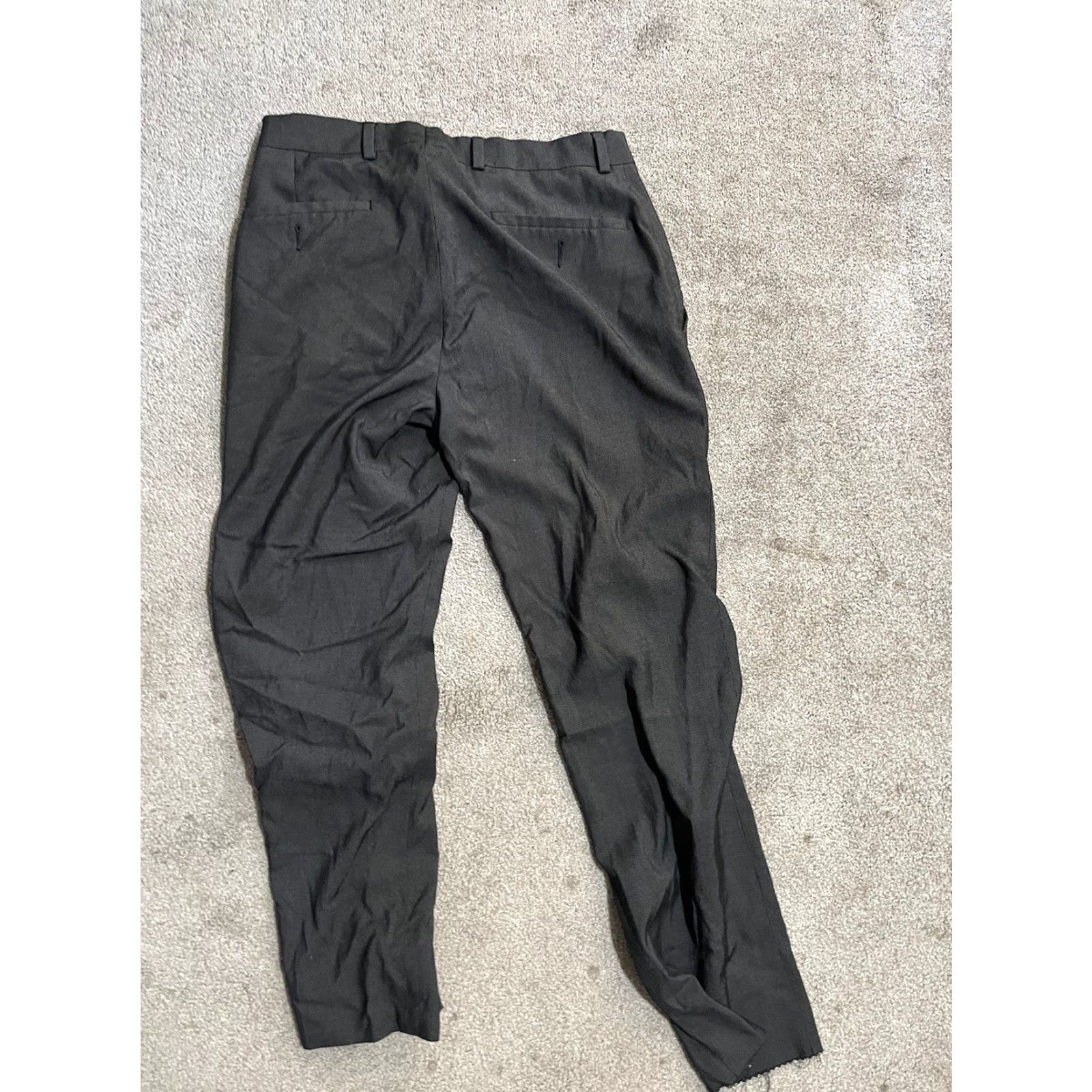 Kenneth Cole KENNETH COLE Techni-COLE Gray Dress Slim-Fit Pants 36 x 29 Dress Pants Men Slim 36 Blue Polyester Blend Front Flat Zipper Vintage No Size US 36 / EU 52 - 3 Thumbnail