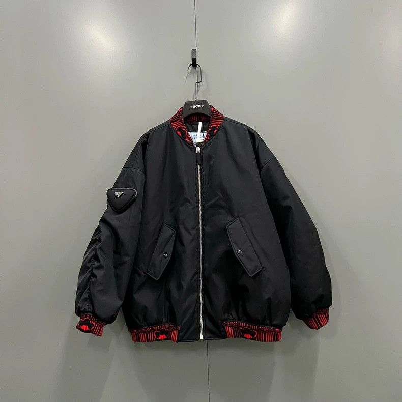 Prada PRADA Triangle Logo Pilot Jacket Size M- DMC Size US M / EU 48-50 / 2 - 1 Thumbnail