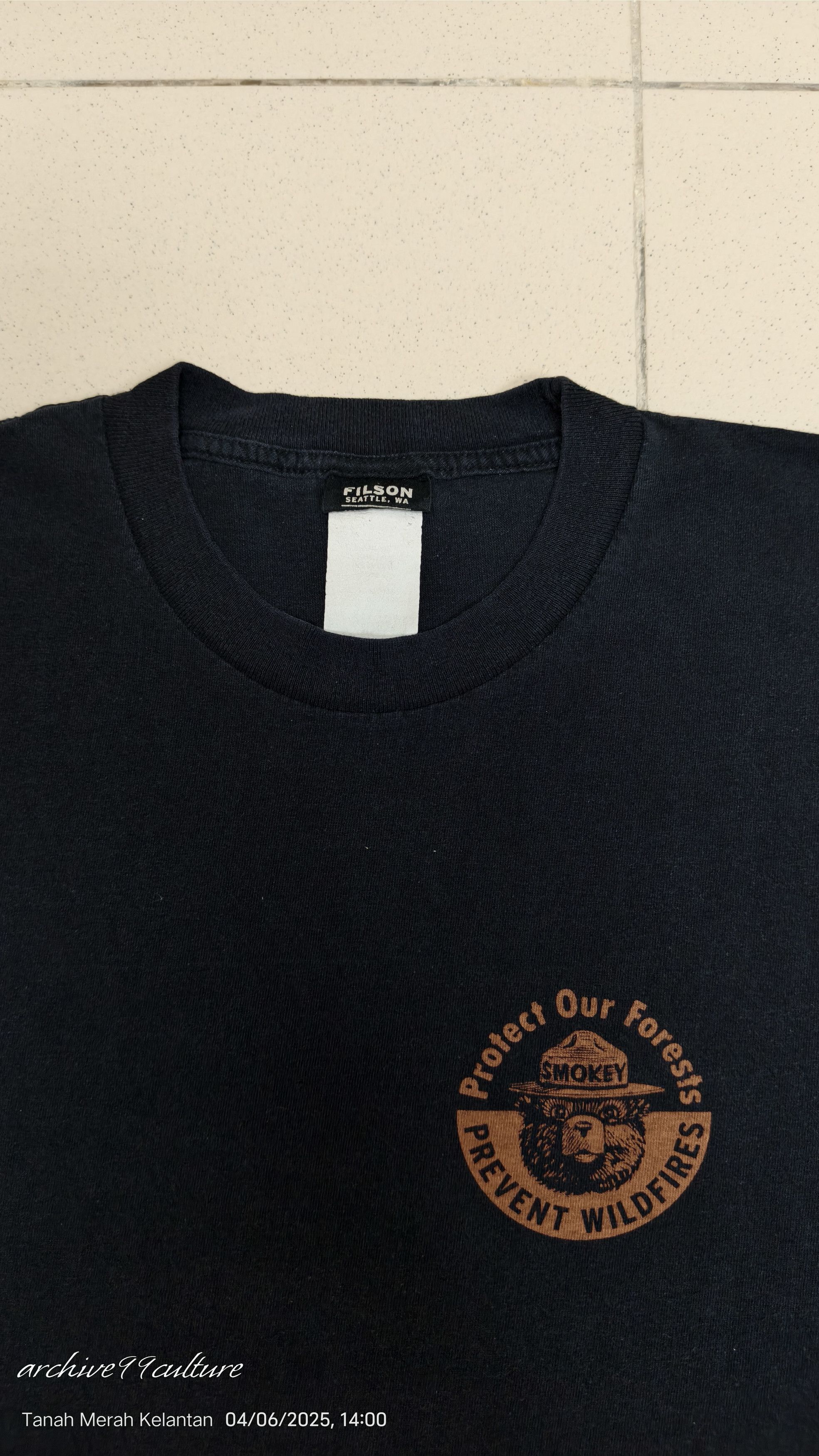 Filson × Vintage FILSON x SMOKEY BEAR PREVENT WILDFIRES t-shirt Size US XL / EU 56 / 4 - 10 Thumbnail