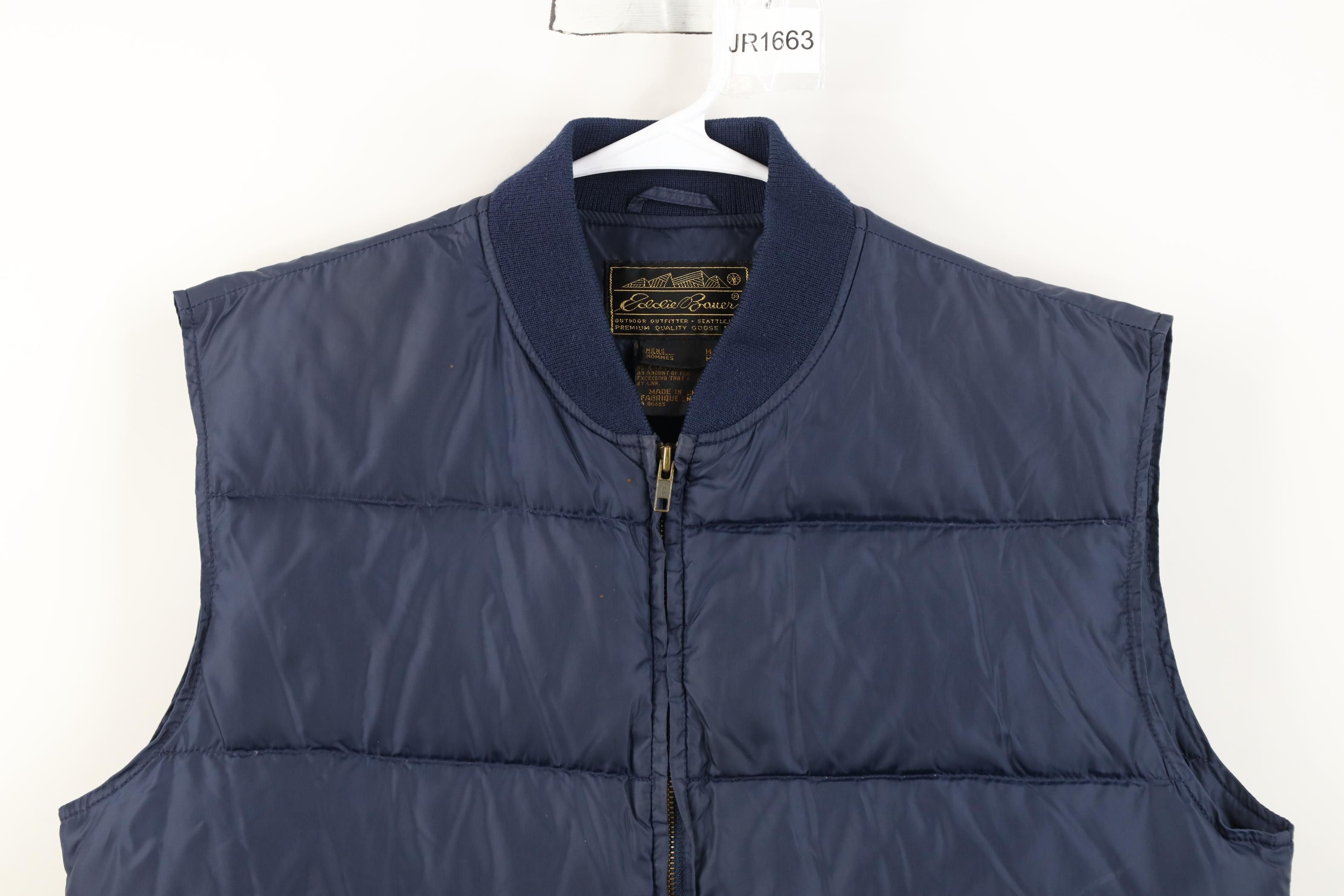 Eddie Bauer Vintage 90s Eddie Bauer Full Zip Puffer Vest Jacket Blue Size US M / EU 48-50 / 2 - 2 Thumbnail