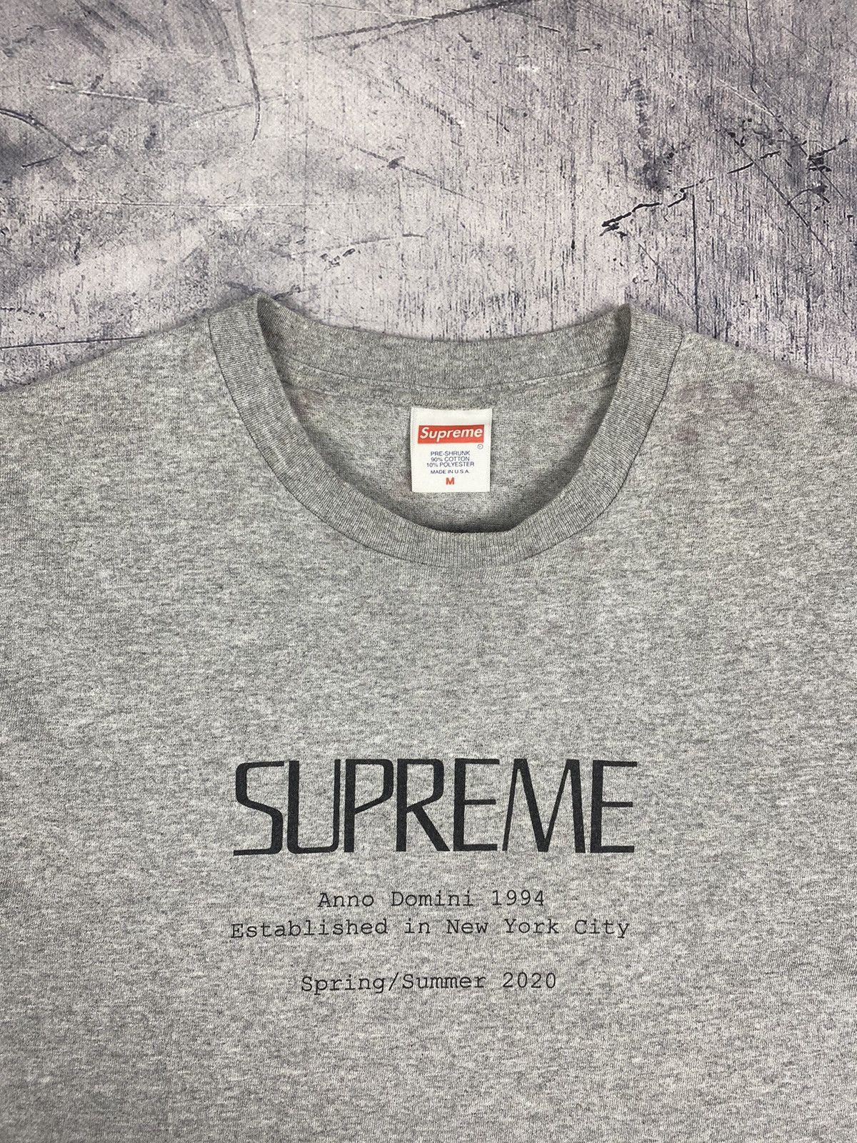 Supreme Supreme Anno domini 1994 SS 2020 New York Tee Size US M / EU 48-50 / 2 - 5 Thumbnail