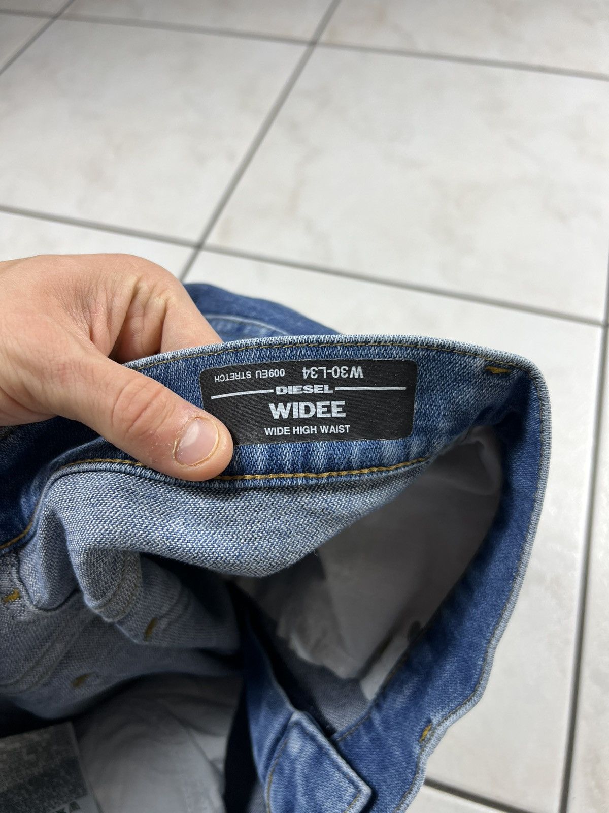 Diesel Diesel Widee-x baggy denim jeans pants wide patchwork washed Size 30" / US 8 / IT 44 - 16 Thumbnail