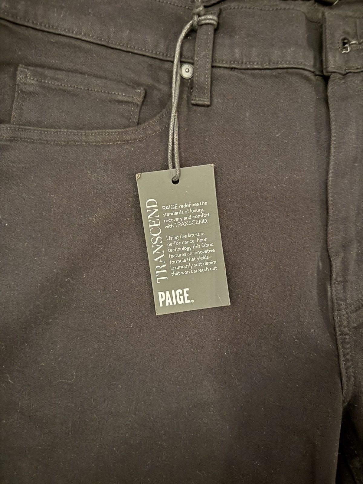Paige PAIGE Black Slim Skinny Jeans – Transcend Denim – New Size US 36 / EU 52 - 4 Thumbnail