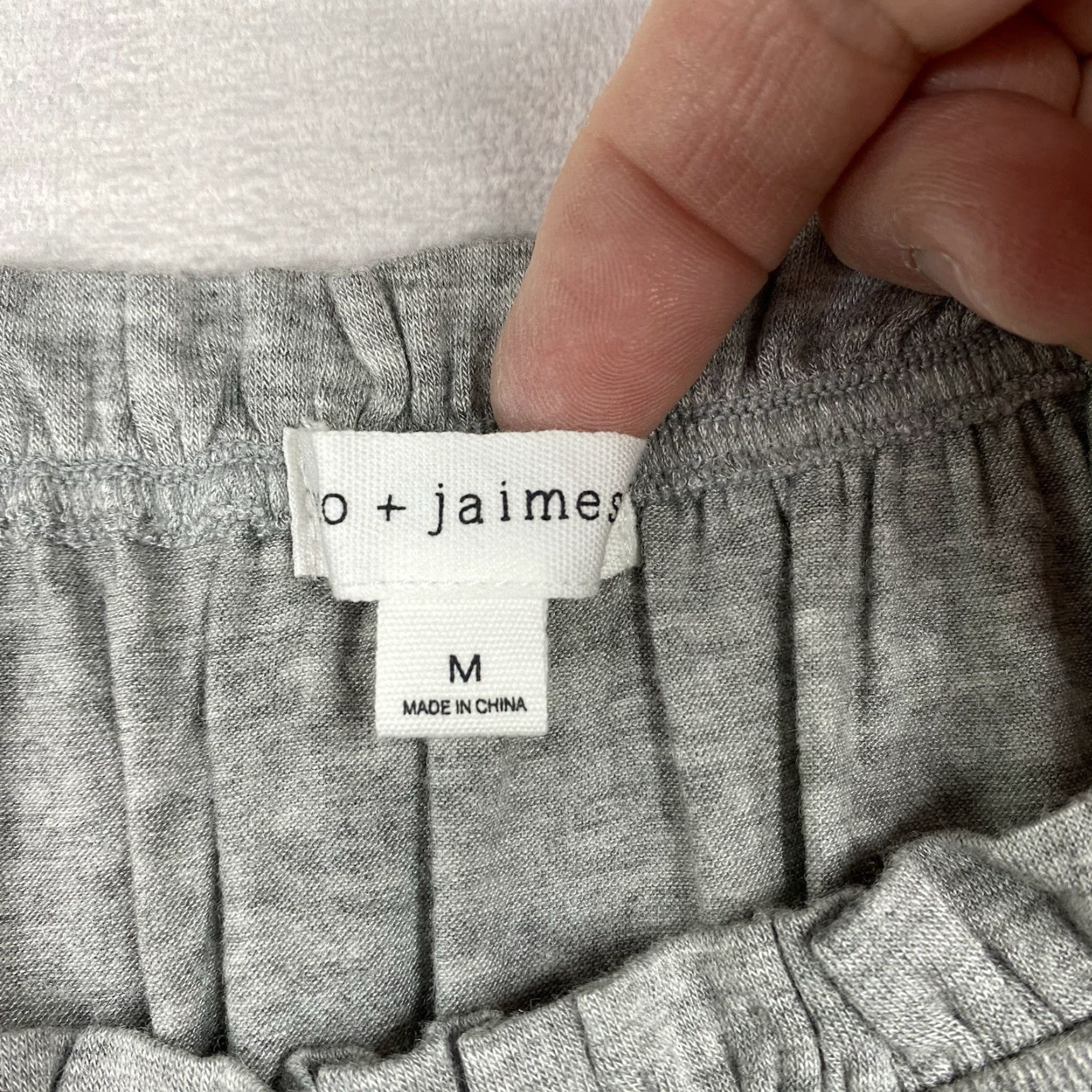 Vintage Coco + Jaimeson Womens Blouse Shirt M Gray Cream Lace Bell Sleeve Boho Off Shoulder Size M / US 6-8 / IT 42-44 - 5 Thumbnail