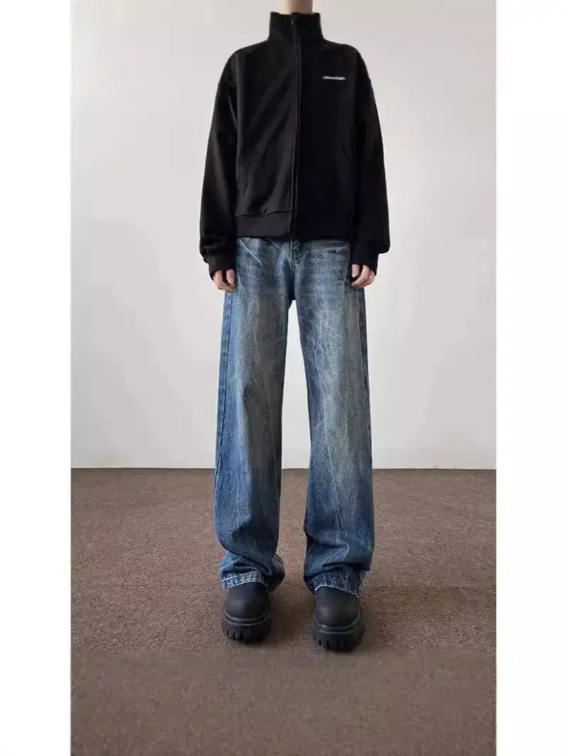 Japanese Brand Retro loose washed casual jeans Size US 32 / EU 48 - 1 Thumbnail