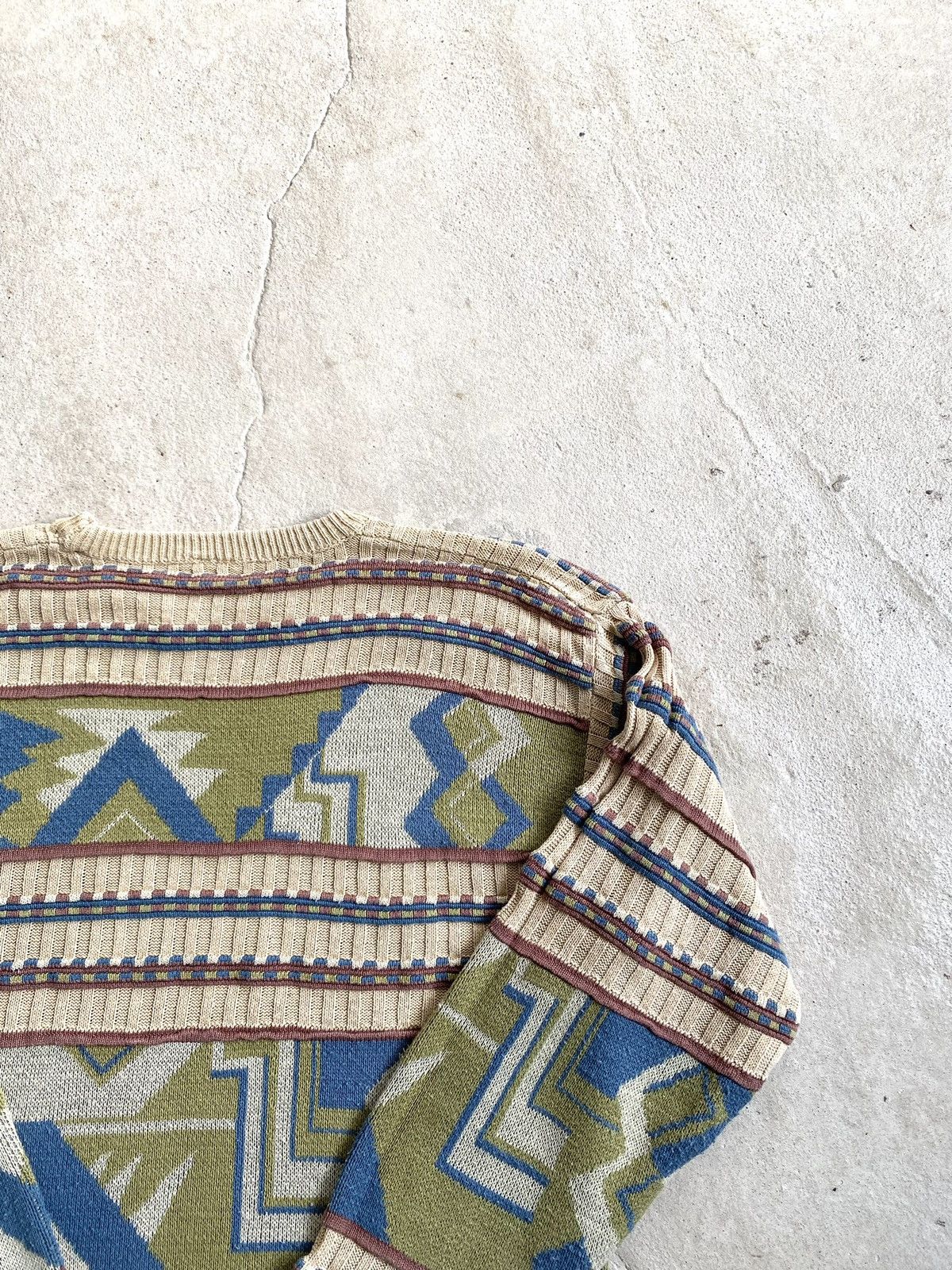 Coogi Rare! Vintage Abstract Knit Sweater Japanese Hype Retro Size US M / EU 48-50 / 2 - 12 Thumbnail