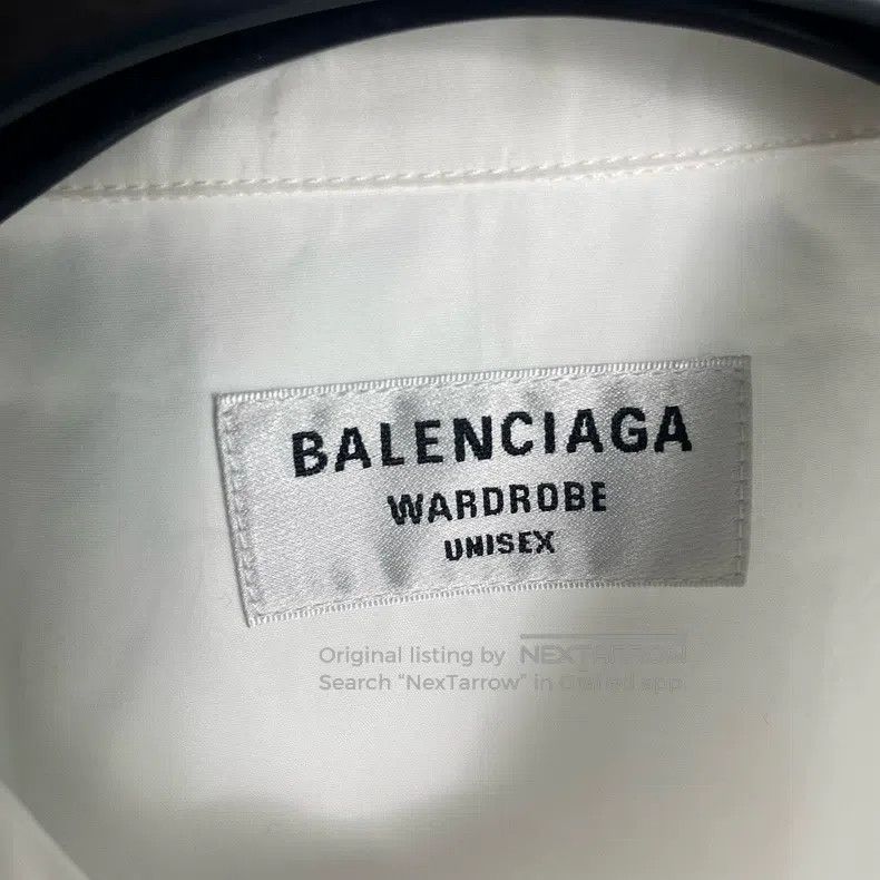 Balenciaga Balenciaga Scissor and Wheat Embroidered White Shirt Size XS / US 0-2 / IT 36-38 - 5 Thumbnail