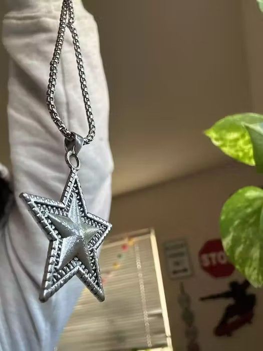 Jewelry × Vintage Temperament Personality Punk Five-pointed Star Necklace Size ONE SIZE - 3 Thumbnail