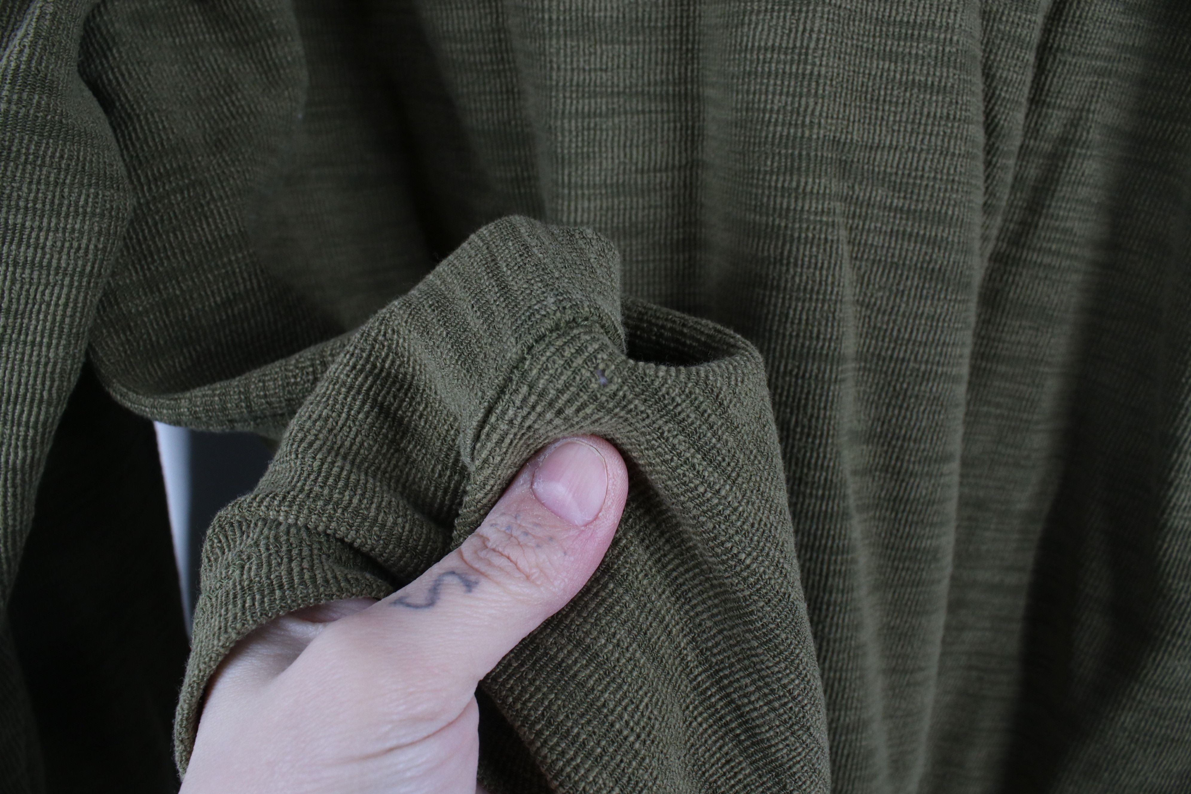 Vintage Vintage 90s Y2K Streetwear Ribbed Long Sleeve Henley T-Shirt Size US L / EU 52-54 / 3 - 9 Thumbnail
