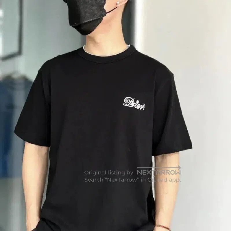 Dior Dior Black Cotton Short Sleeve Men's T-Shirt . Size US S / EU 44-46 / 1 - 5 Thumbnail