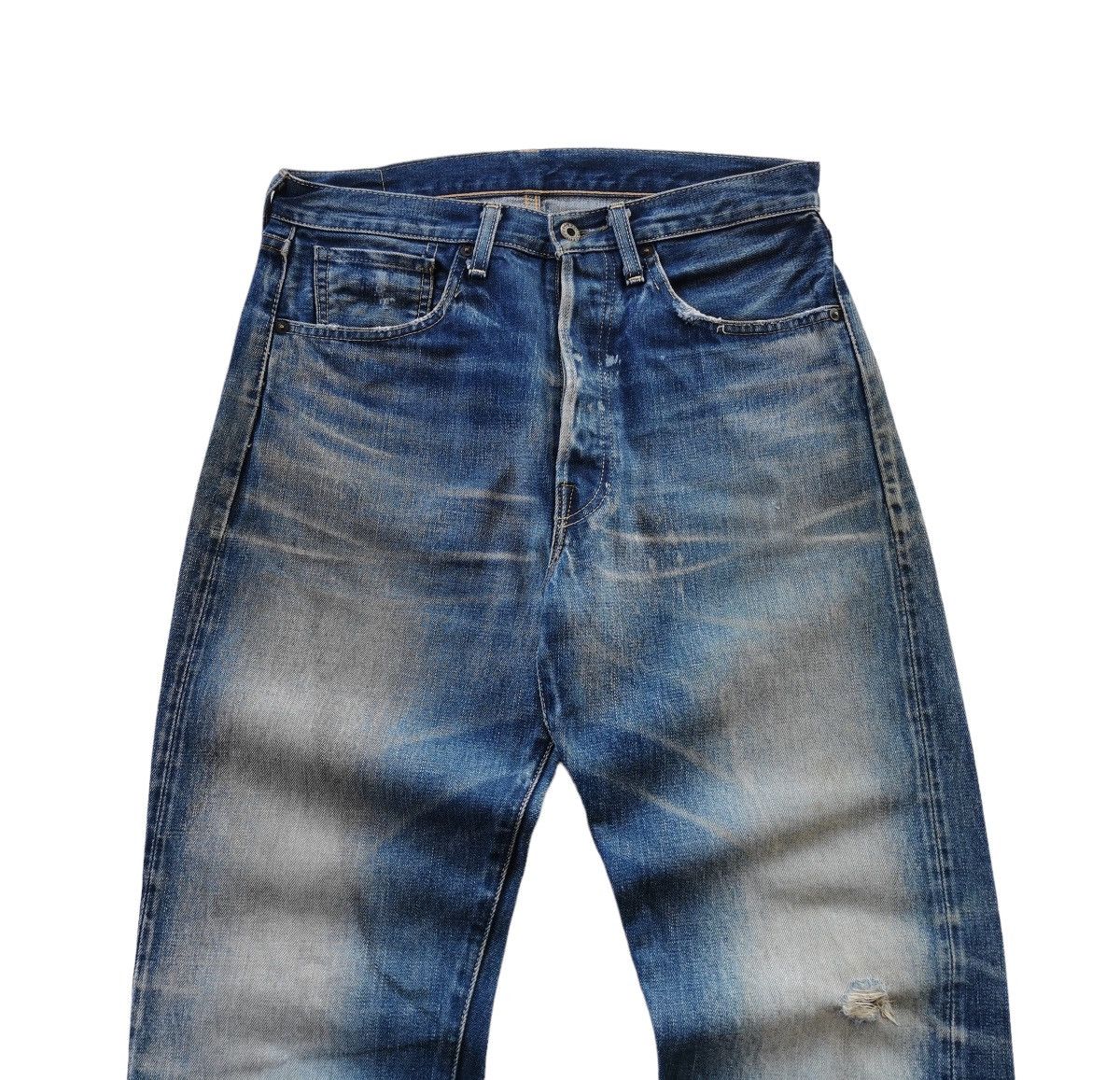 Le Grande Bleu (L.G.B.) Levis Vintage Clothing LVC Selvedge Denim Jeans Size US 31 - 4 Thumbnail