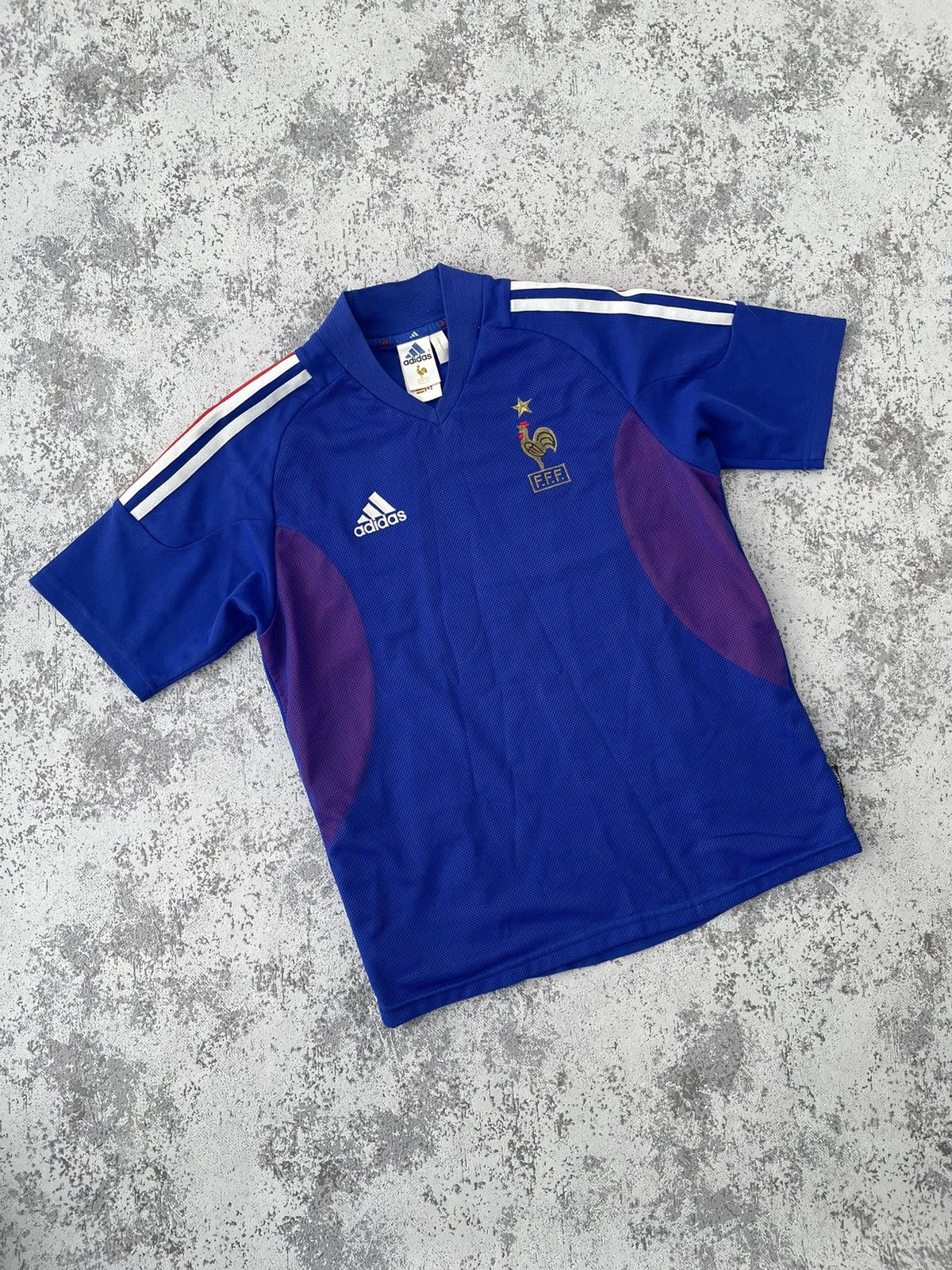 Adidas Vintage France 2002 Zidane Adidas Home Jersey Size US S / EU 44-46 / 1 - 1 Thumbnail