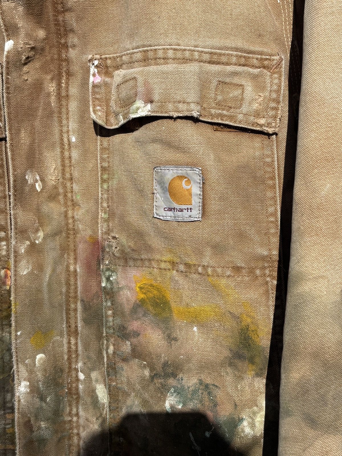 Carhartt Vintage carhartt c26 distressed painted jacket Size US L / EU 52-54 / 3 - 4 Thumbnail