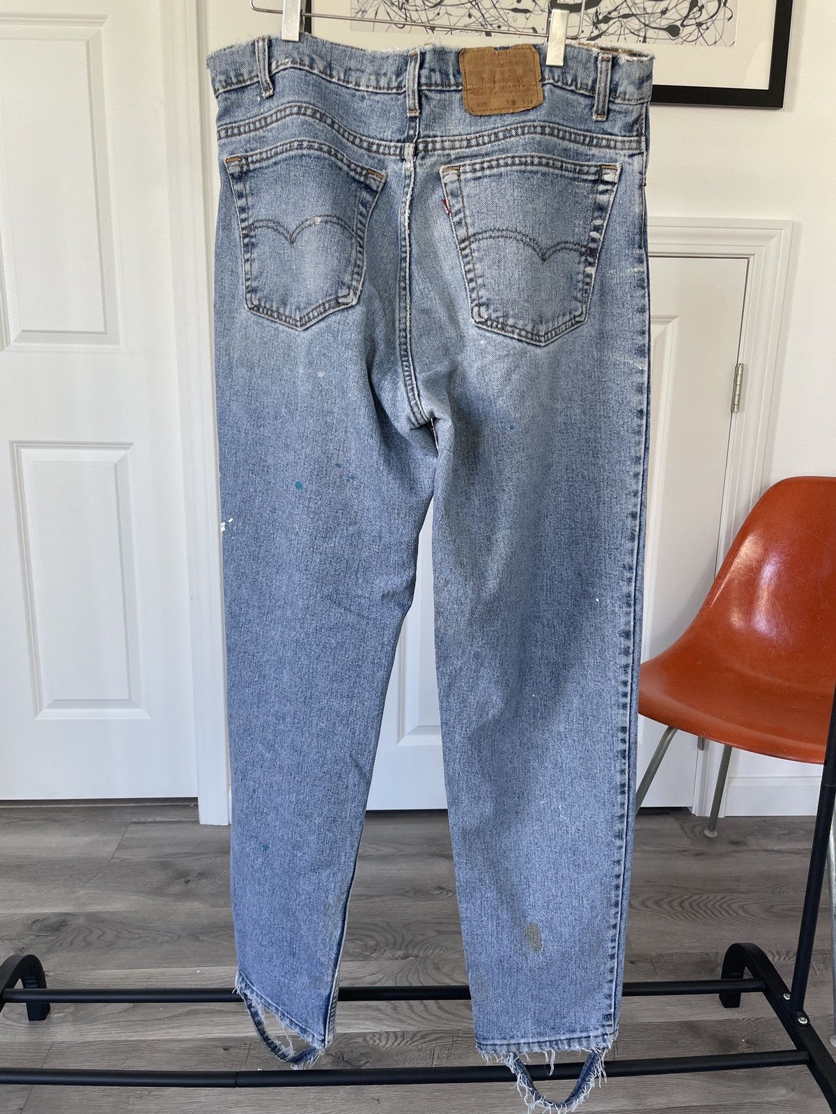 Levi's Levis 550 Distressed/ Paint Splattered Size US 36 / EU 52 - 2 Thumbnail