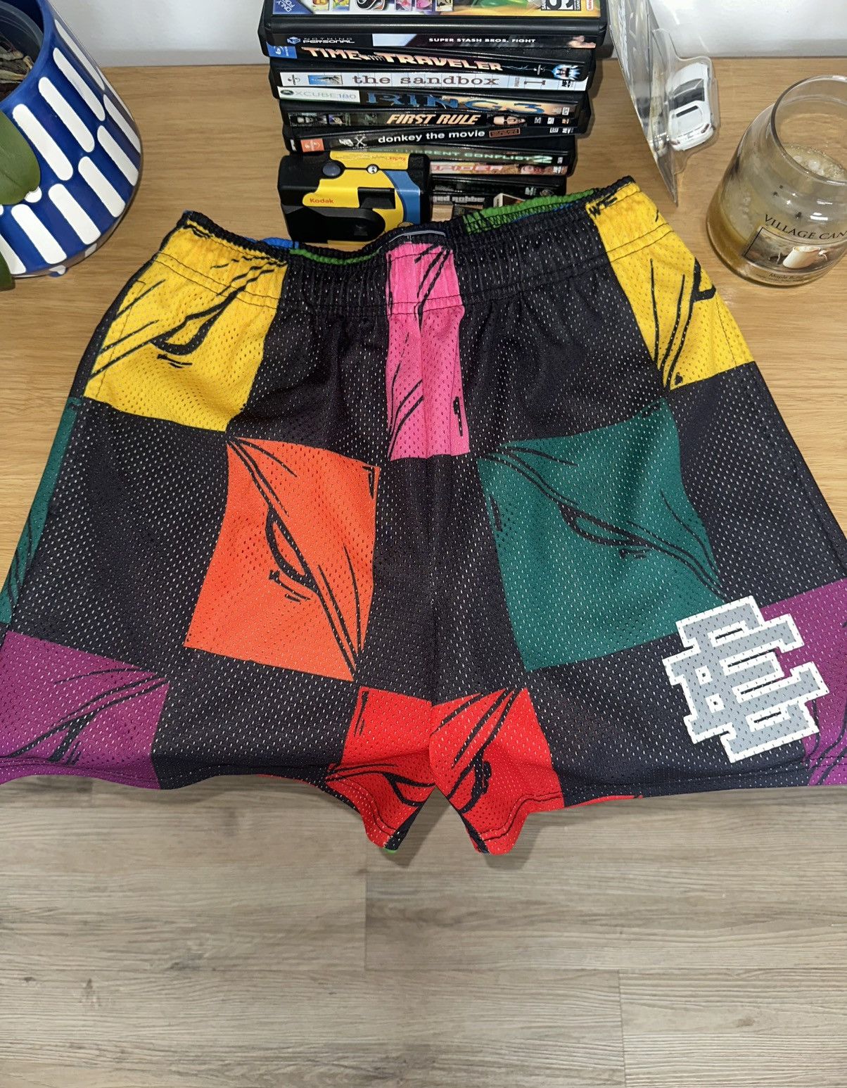 Matty Boy Matty Boy Anti Promo 99 Eyes Nylon Shorts Black/Blue 