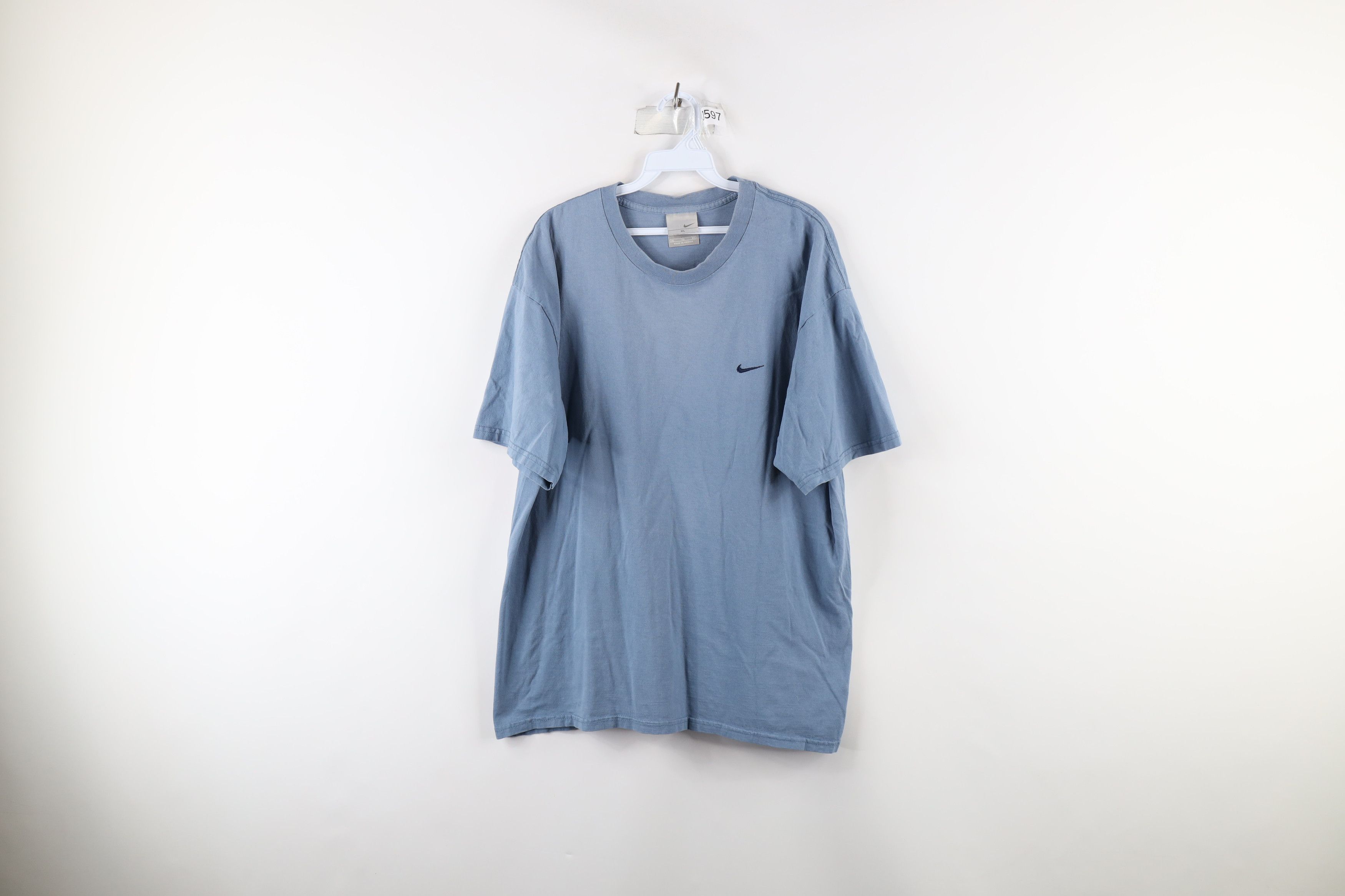Nike Vintage Nike Travis Scott Mini Swoosh Short Sleeve T-Shirt Size US XL / EU 56 / 4 - 1 Thumbnail