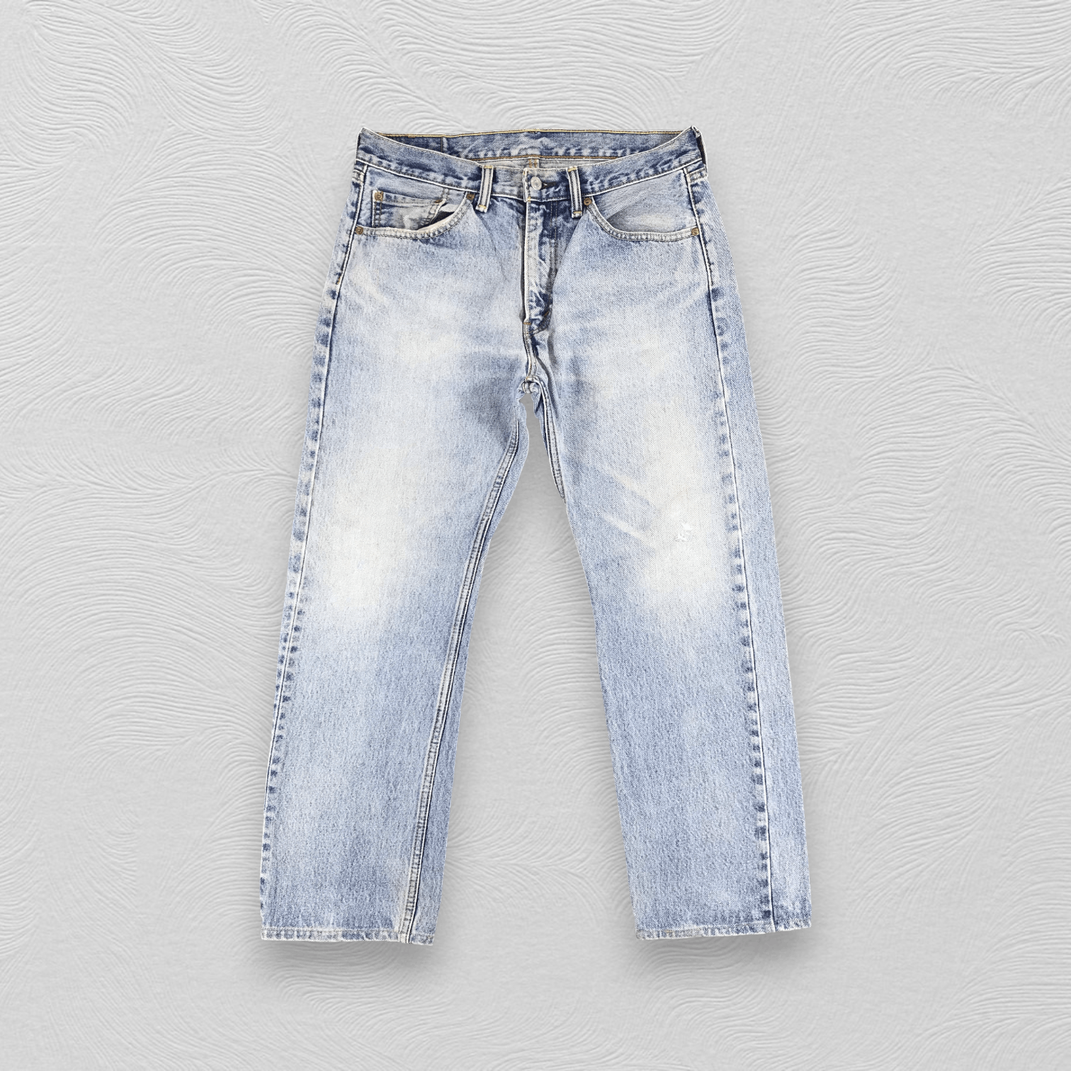 Levi's Vintage Levis 505 Jeans Stone Wash Distress Denim KJ468 Size US 33 - 1 Thumbnail
