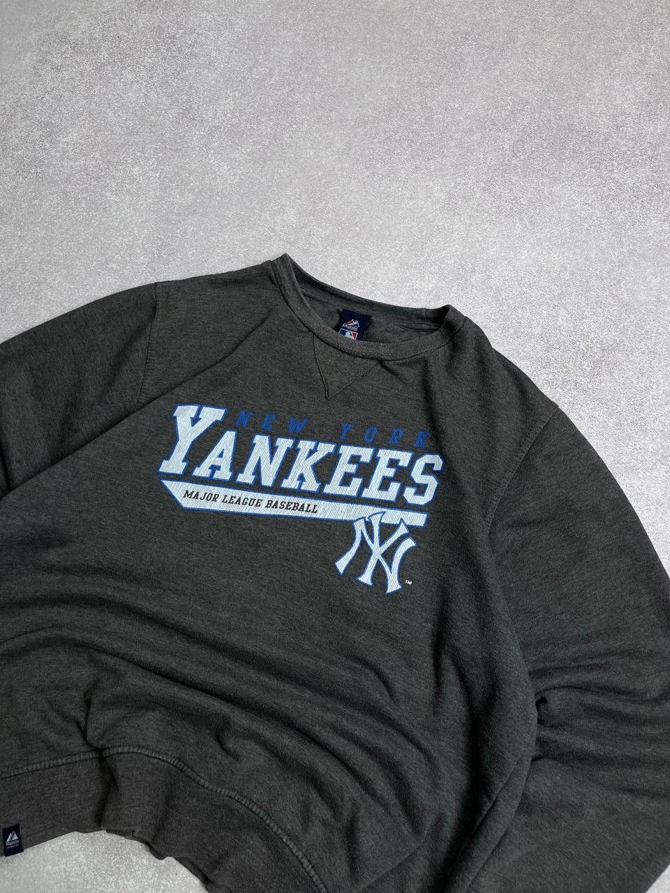 New York Yankees × Vintage Vintage New York Yankees Boxy Sweatshirt Y2K Size US XL / EU 56 / 4 - 3 Thumbnail