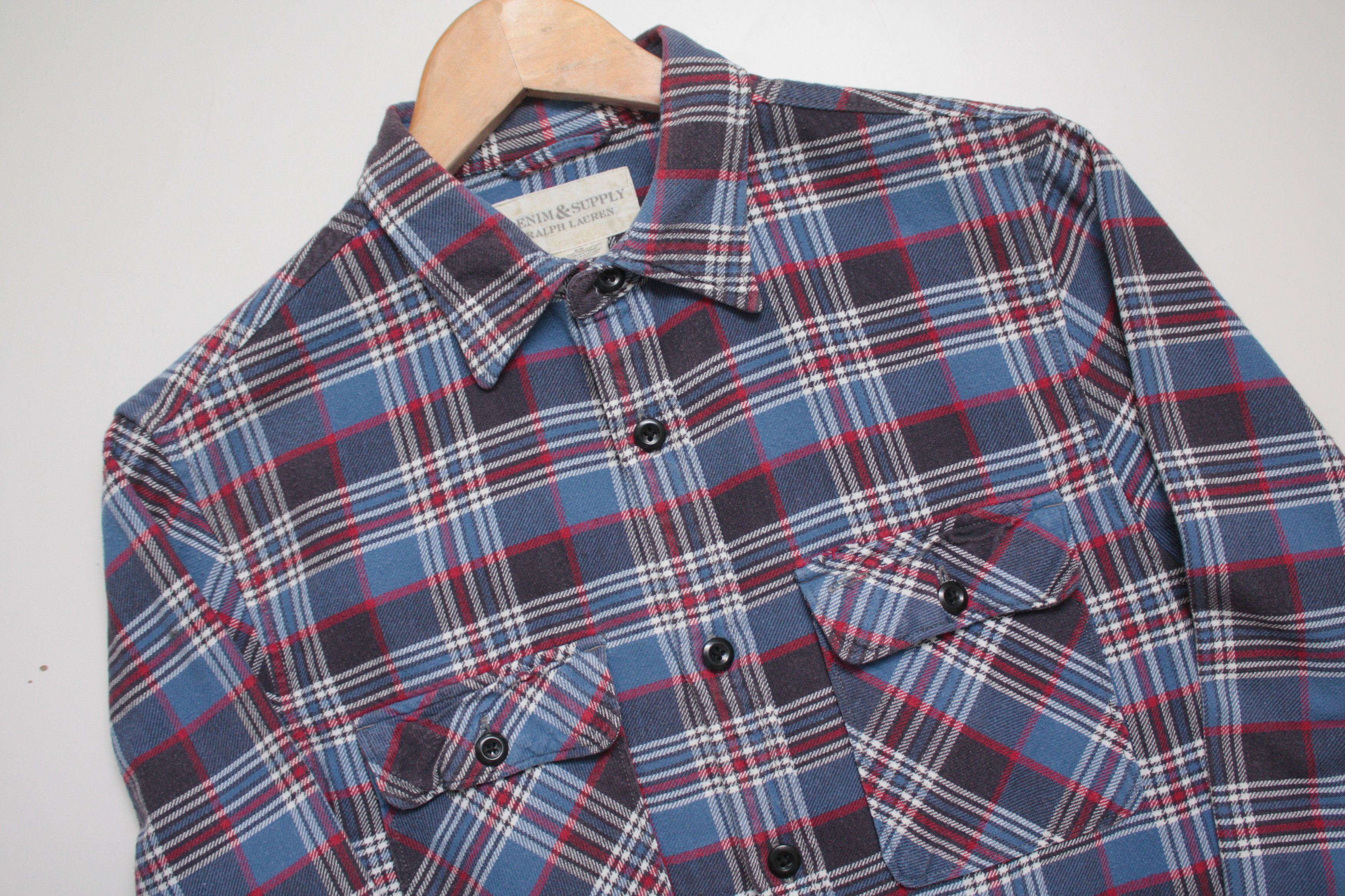 Denim & Supply Ralph Lauren Checkered L/S Shirt Small Men's