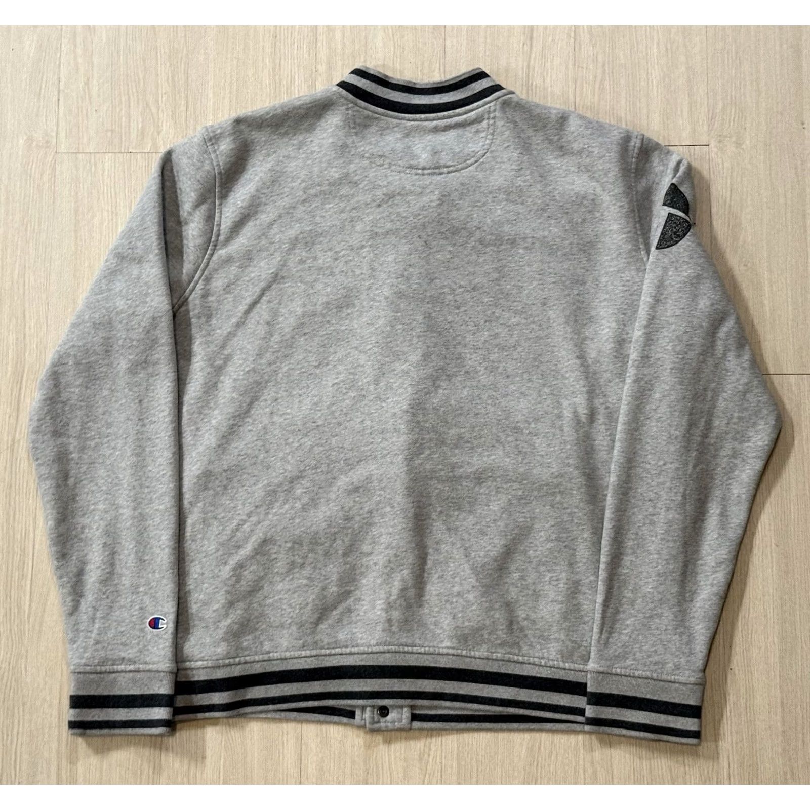 Champion VINTAGE Champion The Disco Biscuits Fleece Bomber Jacket L Men Gray 90s Band Rock Limited Edition Size US L / EU 52-54 / 3 - 2 Thumbnail