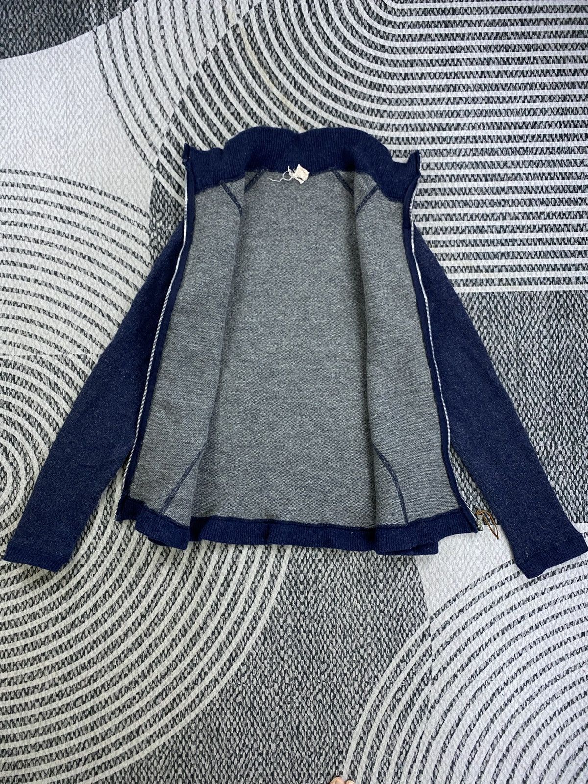 Eternal Vtg Eternal Navy Turtle Neck Fullzip Knit Sweater Size US S / EU 44-46 / 1 - 6 Thumbnail