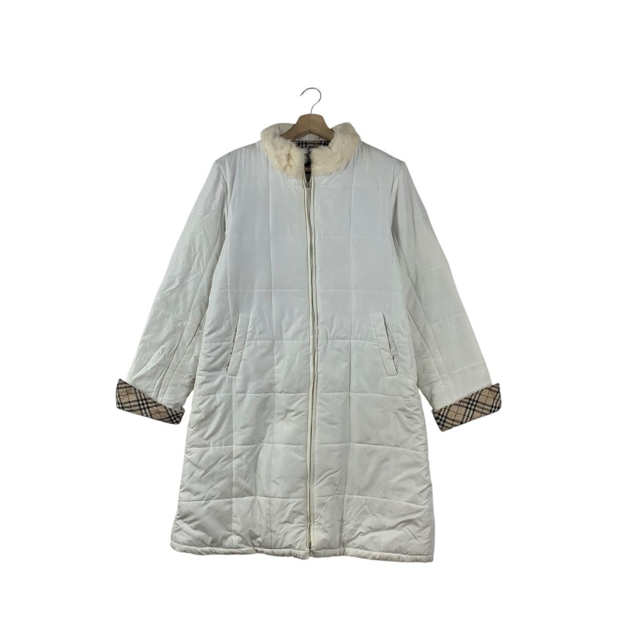 Burberry Vintage BURBERRY LONDON Nova Checks Puffer Trench Jacket Size L / US 10 / IT 46 - 1 Thumbnail